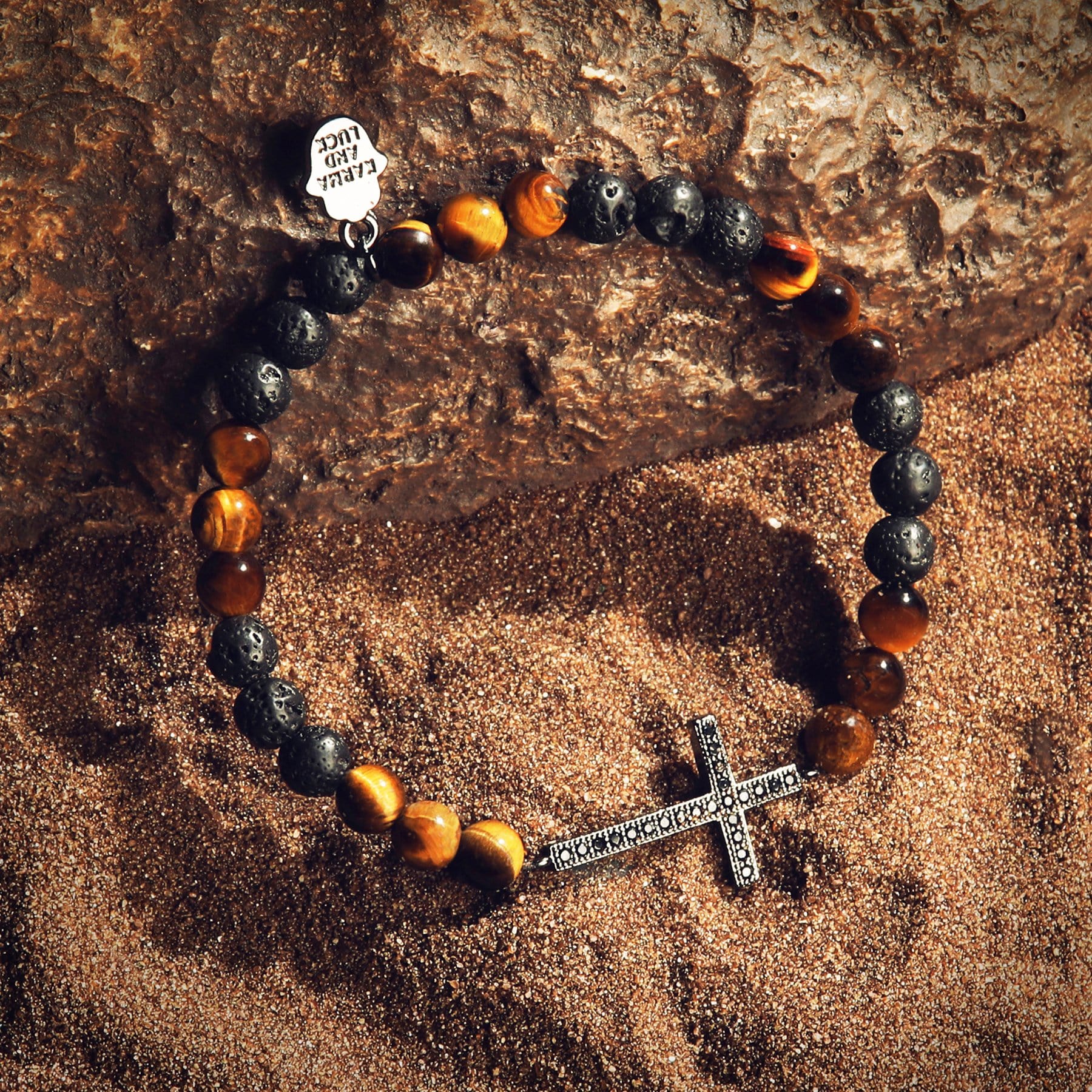 Trustworthy Source - Lava Cross Bracelet