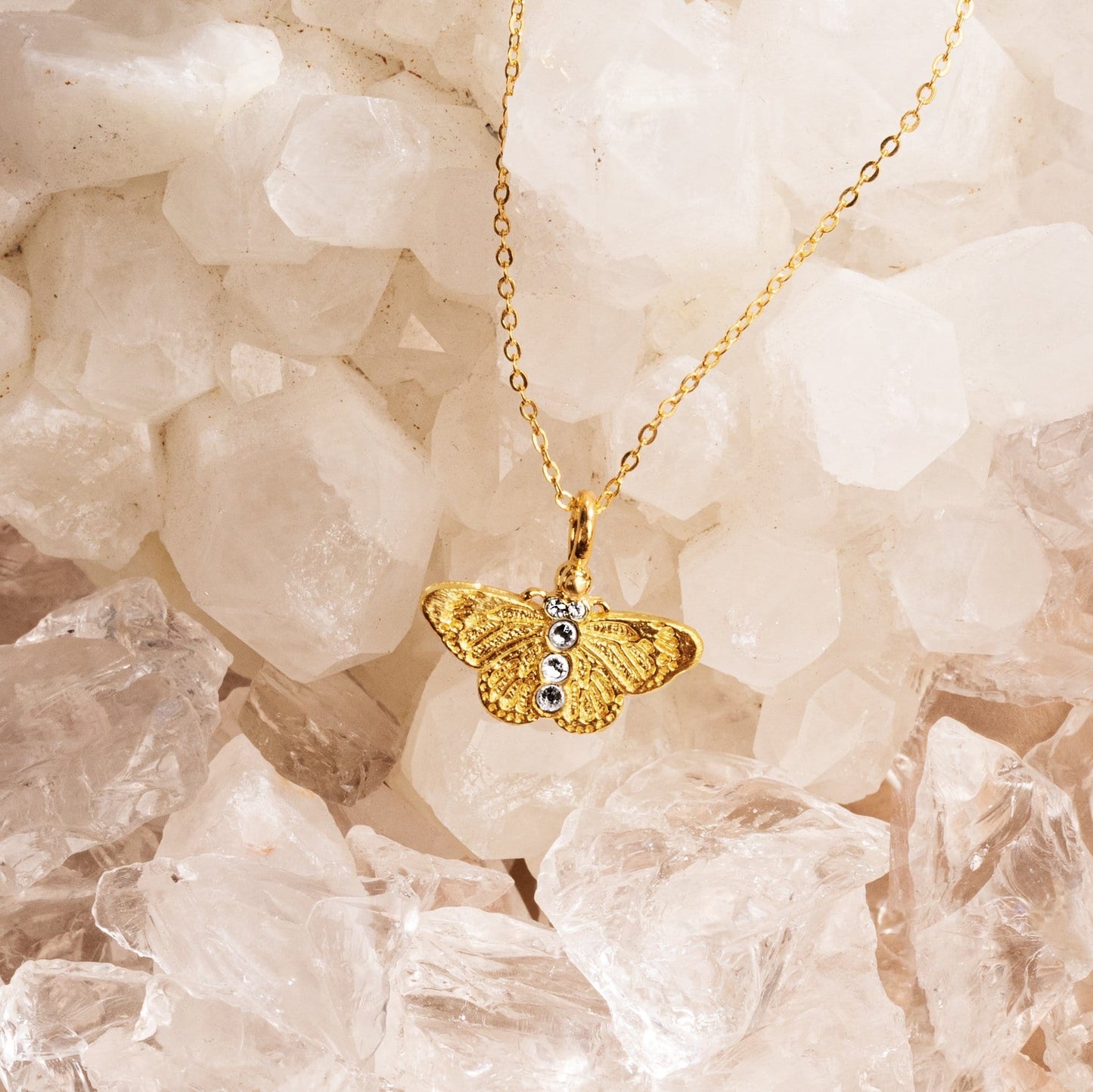 Spontaneous Joy - Butterfly Pendant Necklace