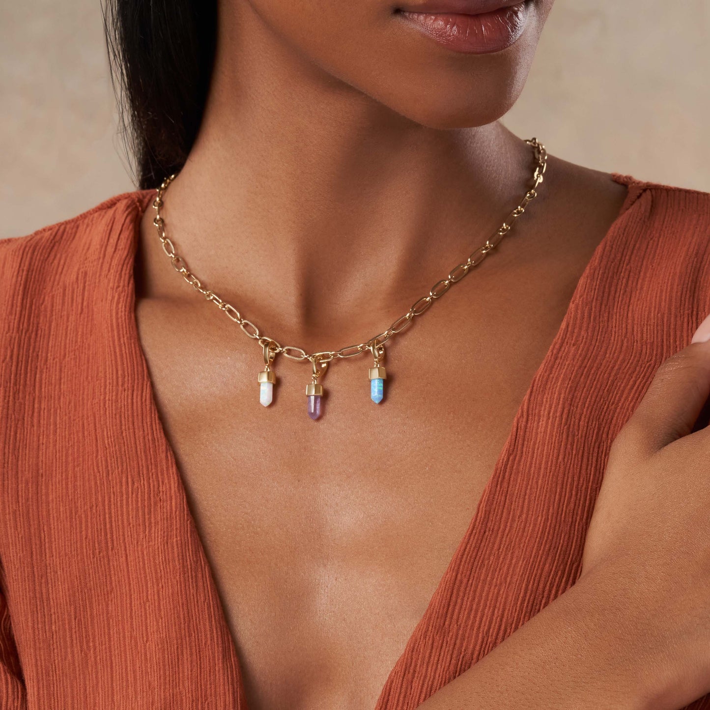 Joy Seeker - Blue Opal Pointer Charm
