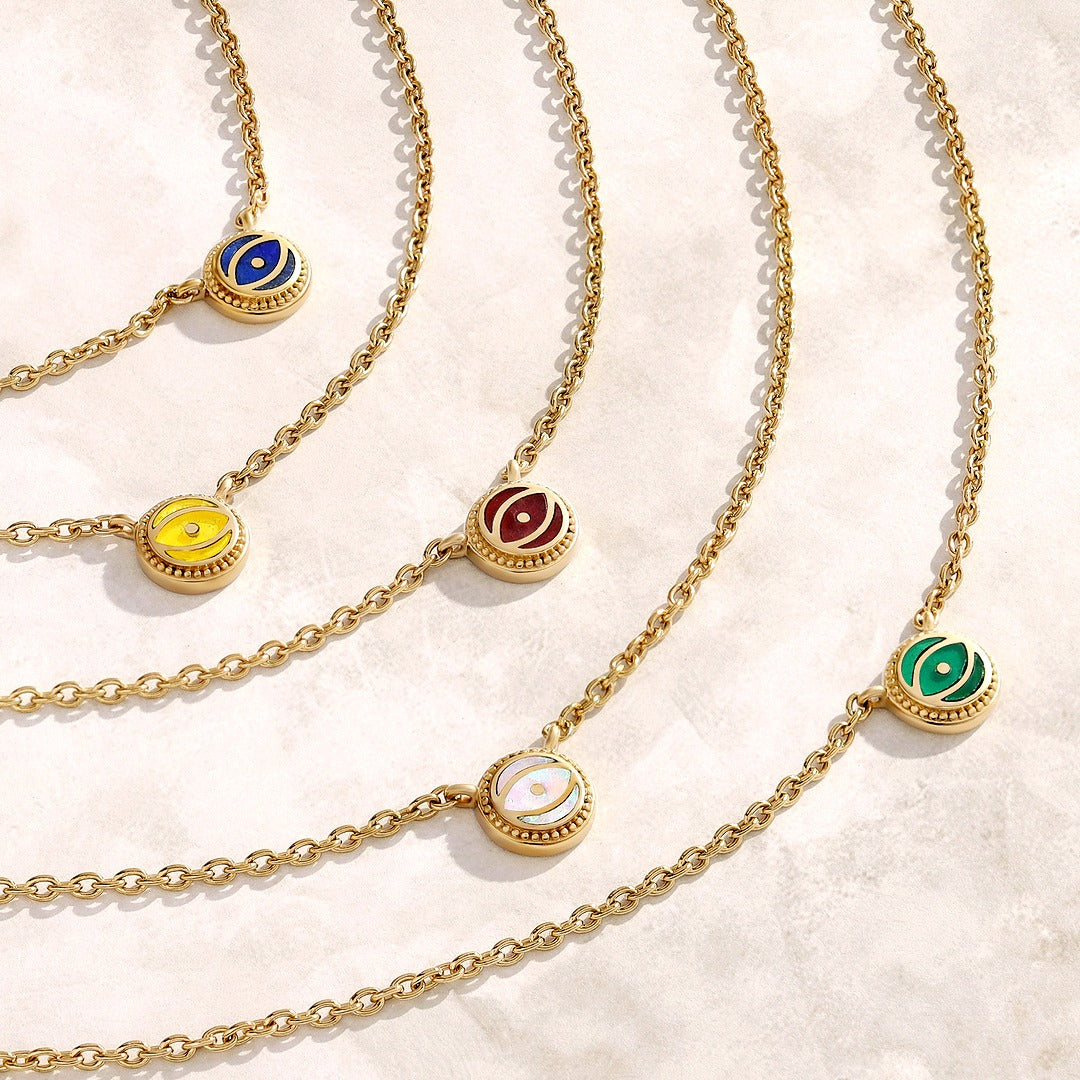 Midnight Horizon - Lapis September Birthstone Gold Necklace