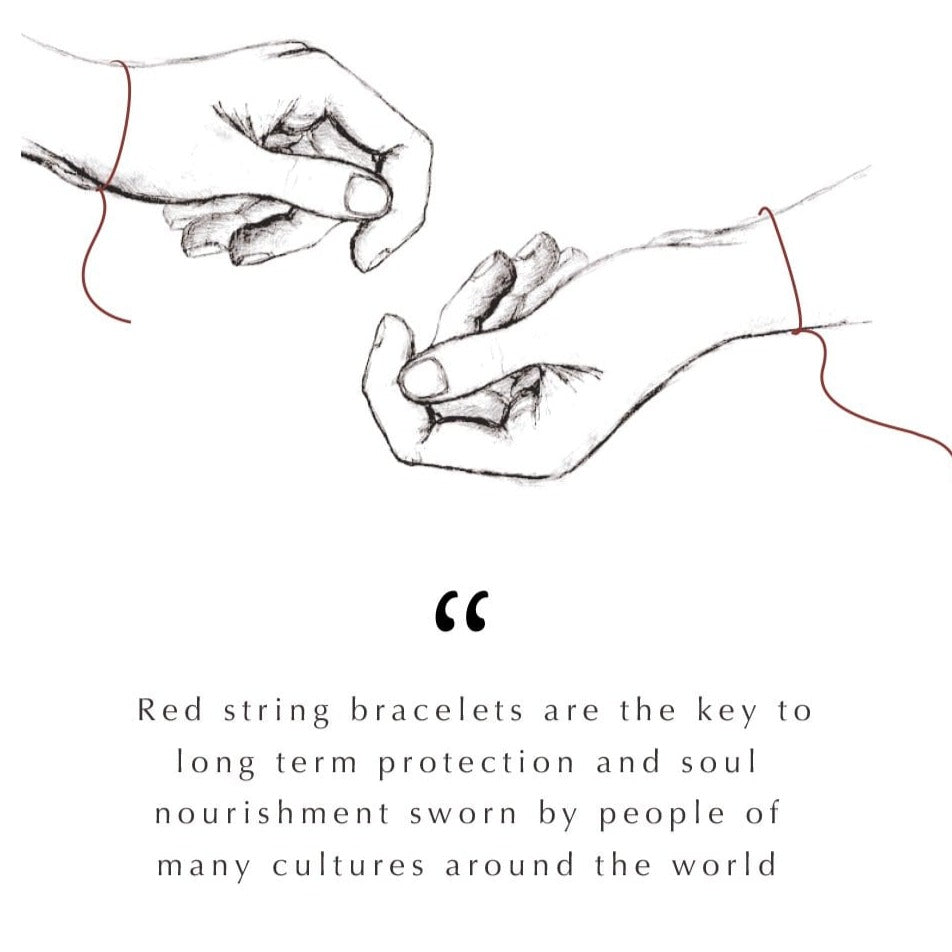 Spiritual Strength - Red String Elephant Charm Bracelet