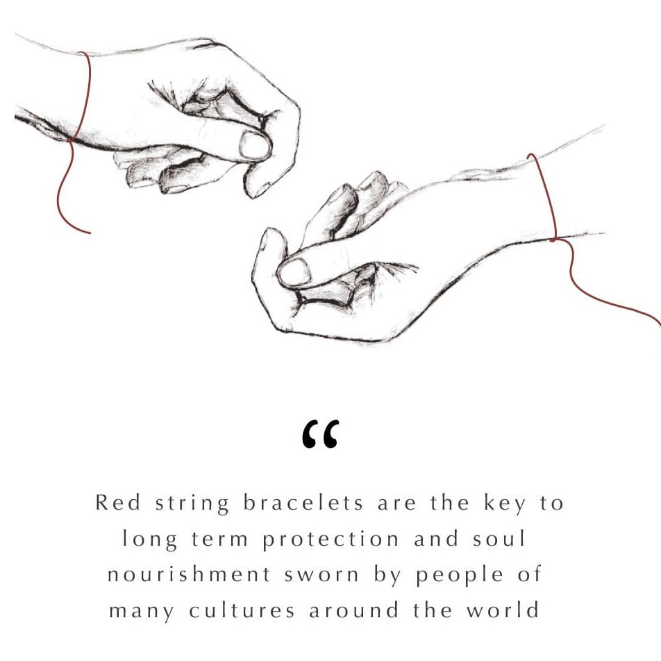 Patience Love - Red String Turtle Charm Bracelet