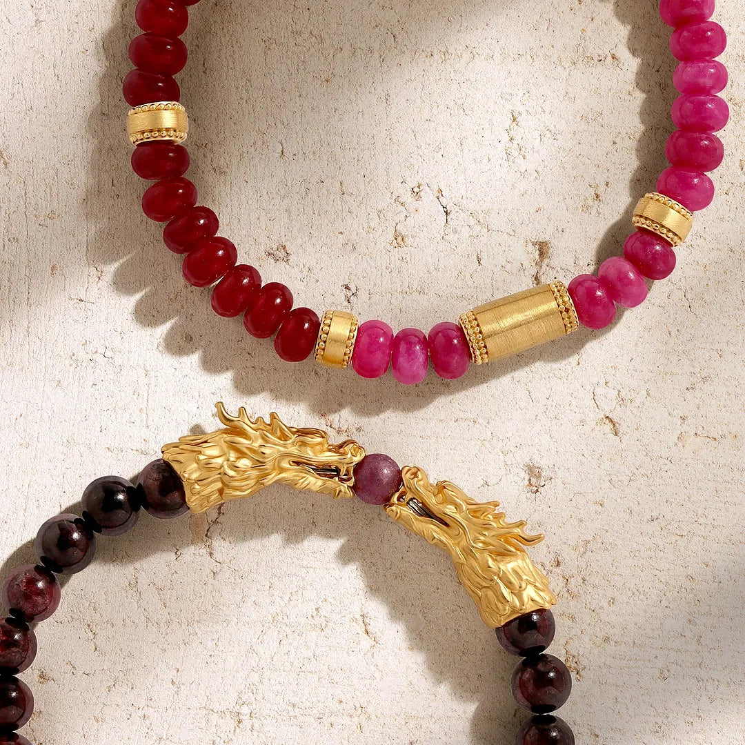 Dragonfire Harmony Garnet & Ruby Bracelet