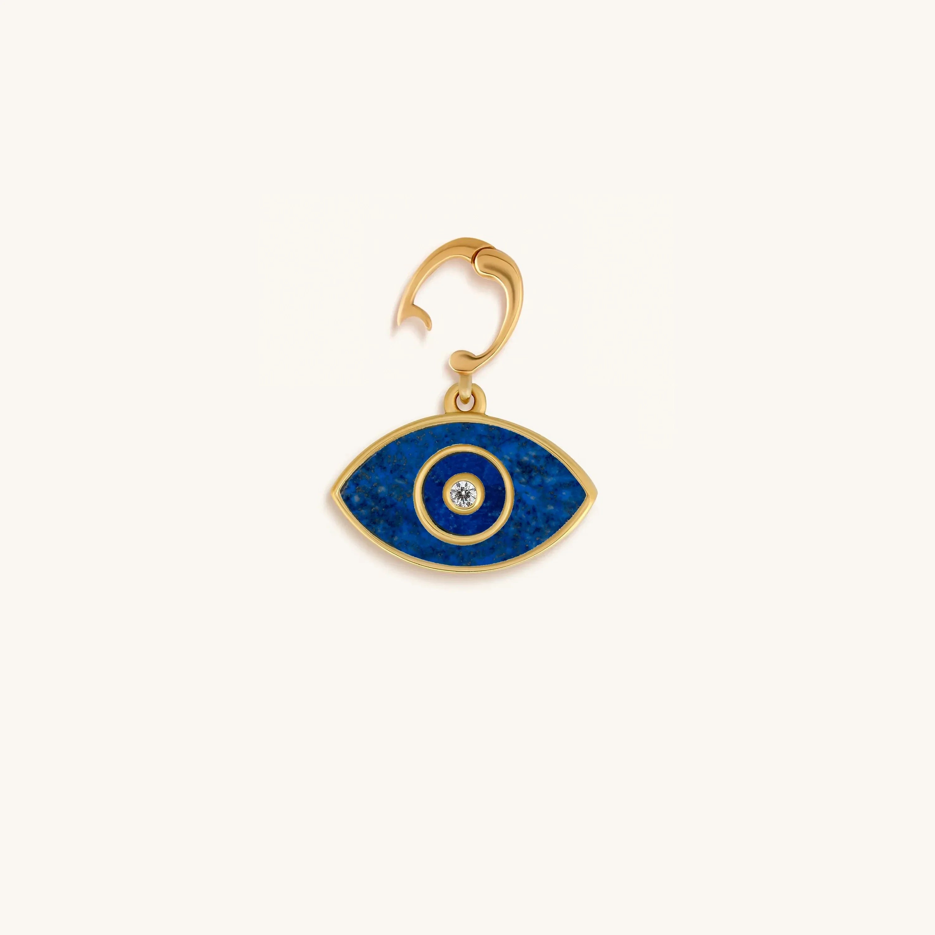 Enlightened Soul Lapis Lazuli Evil Eye Engravable Charm
