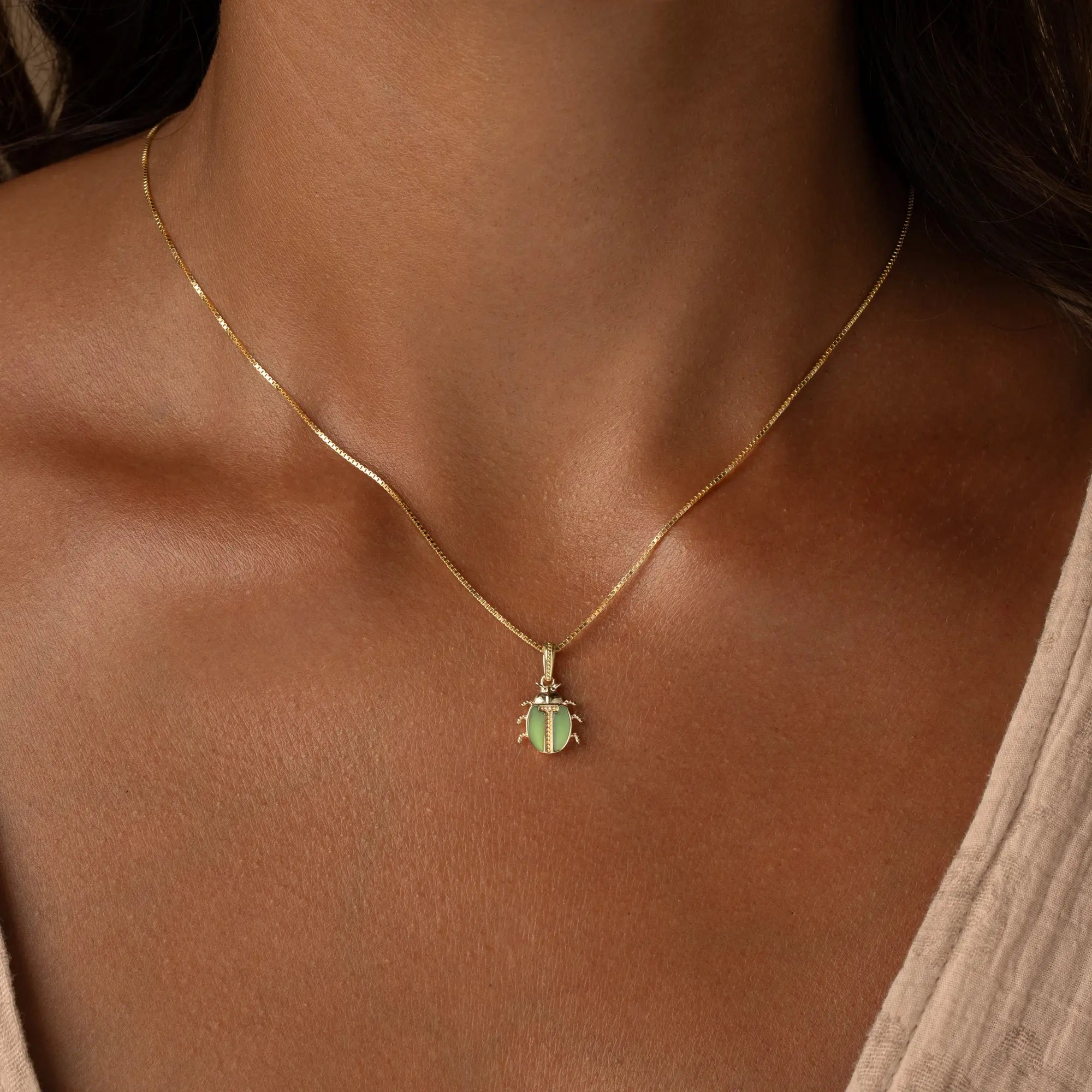 Ancient Keeper Jade Scarab Necklace