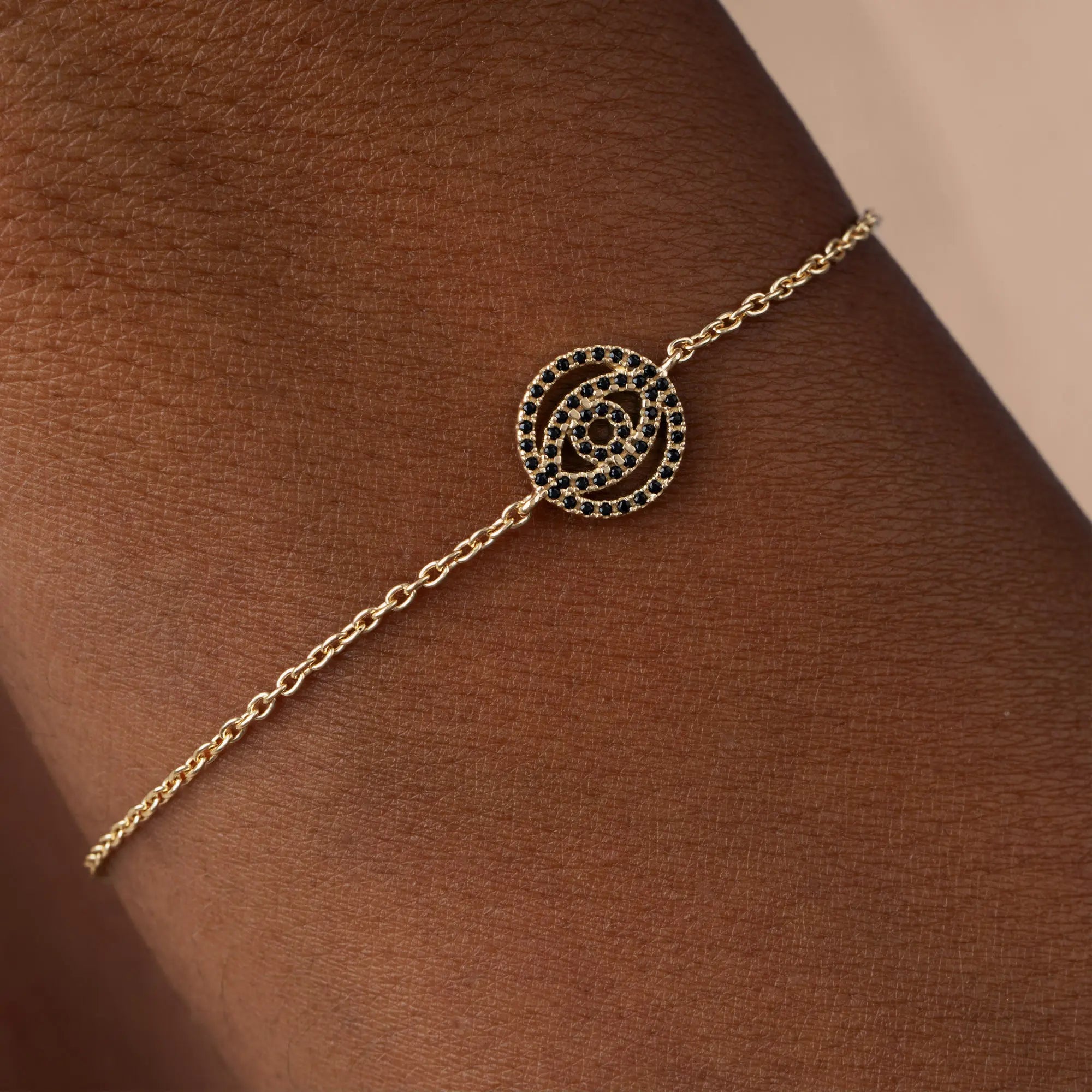 Guardian Gaze Evil Eye Gold Bracelet