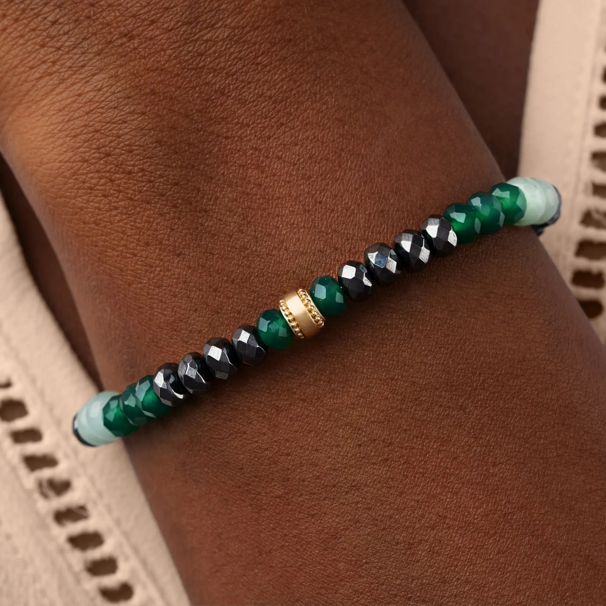 Aurora Essence – Stretch Gemstone Bracelet