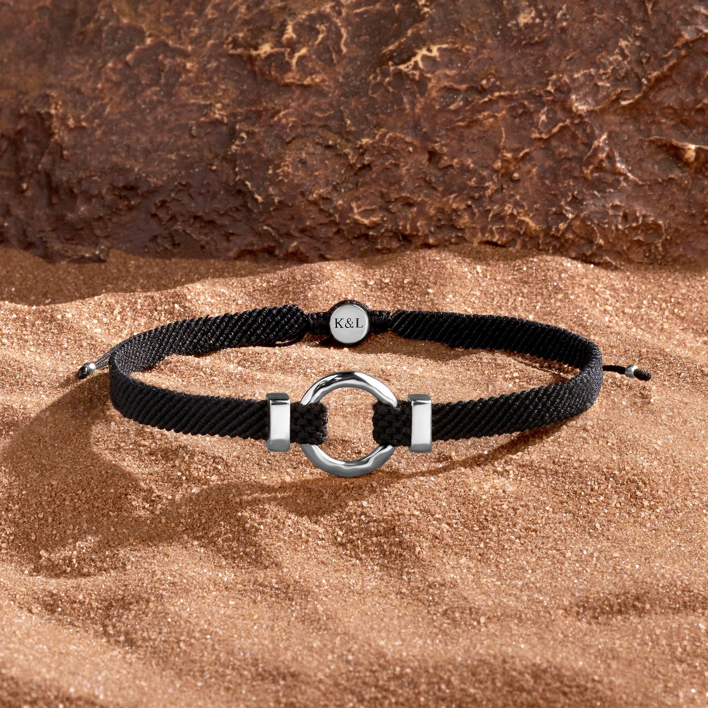 Sacred Abundance Men’s Black String Bracelet