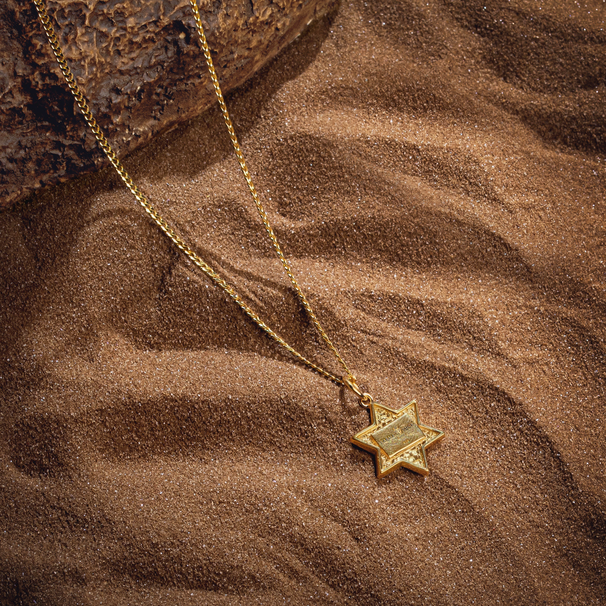 Grounded in Hope - Black Onyx Star of David Necklace
