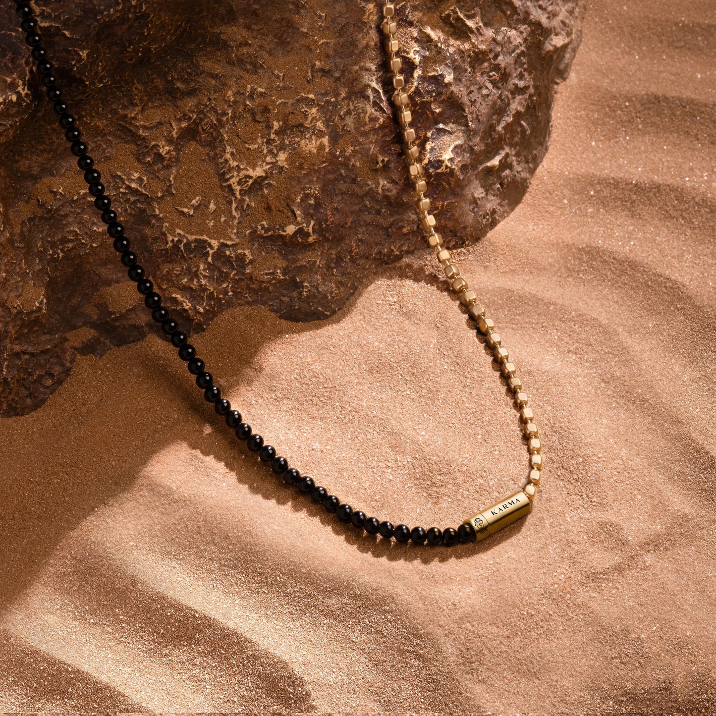 Fearless Spirit Black Onyx Gold Chain
