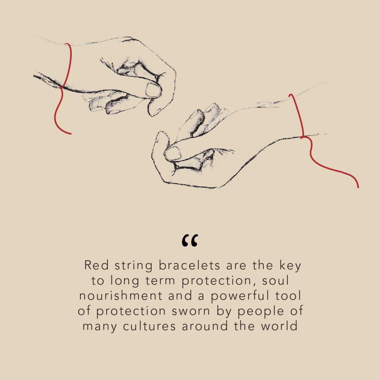 Spiritual Freedom - Evil Eye Red String Bracelet