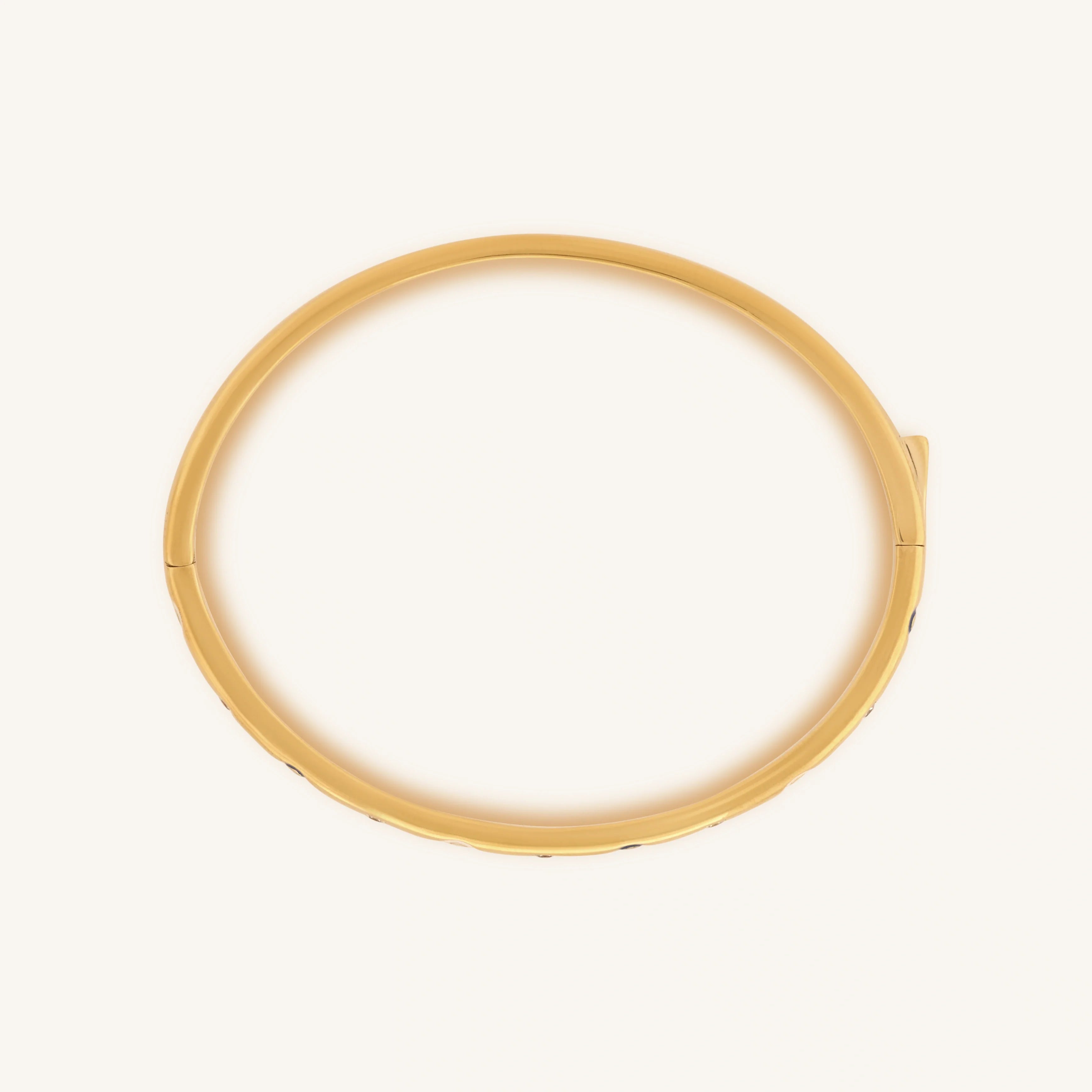 Soulful Rejuvenation Gold Evil Eye Cuff Bracelet