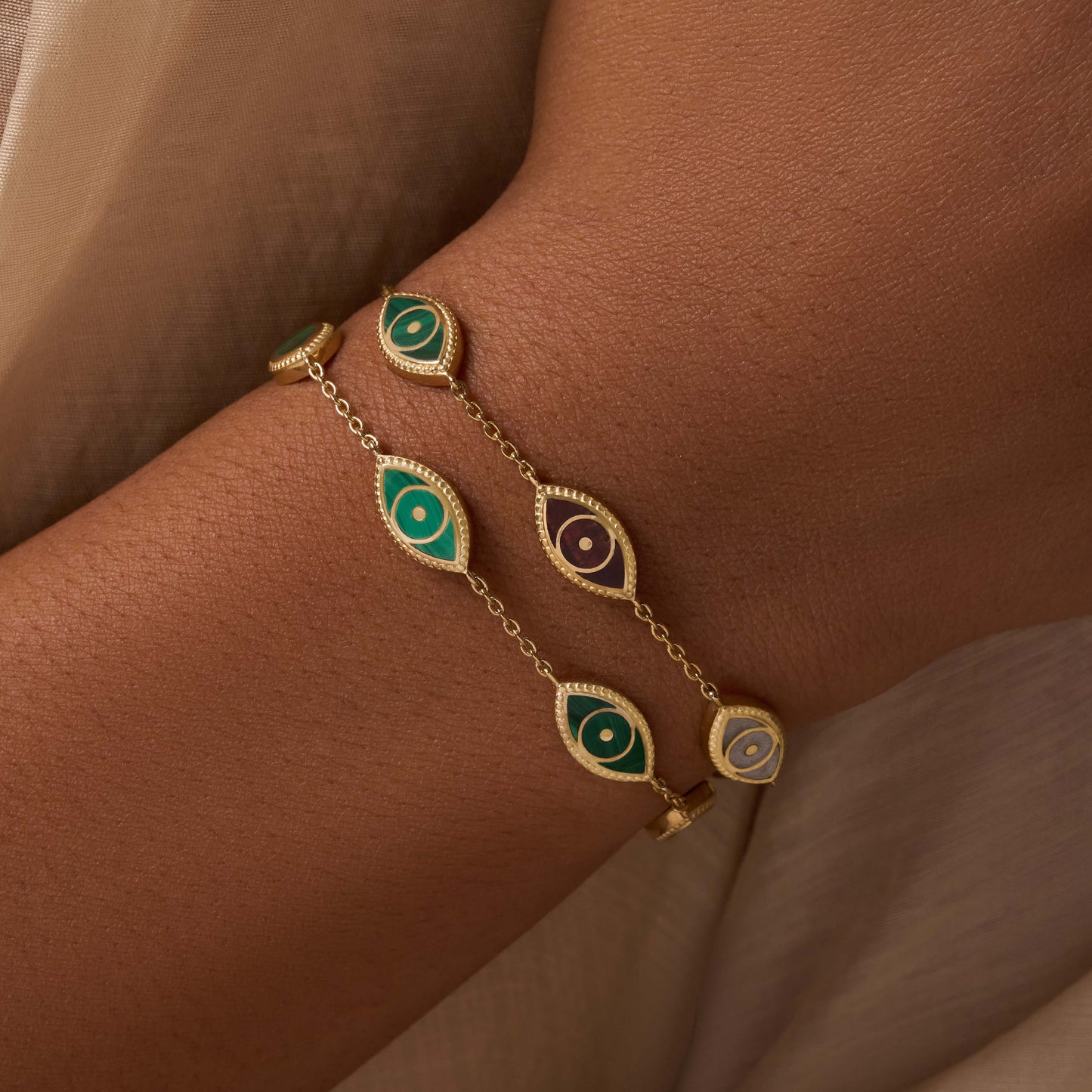 Constant Guardian Evil Eye Multi-Stone Bracelet