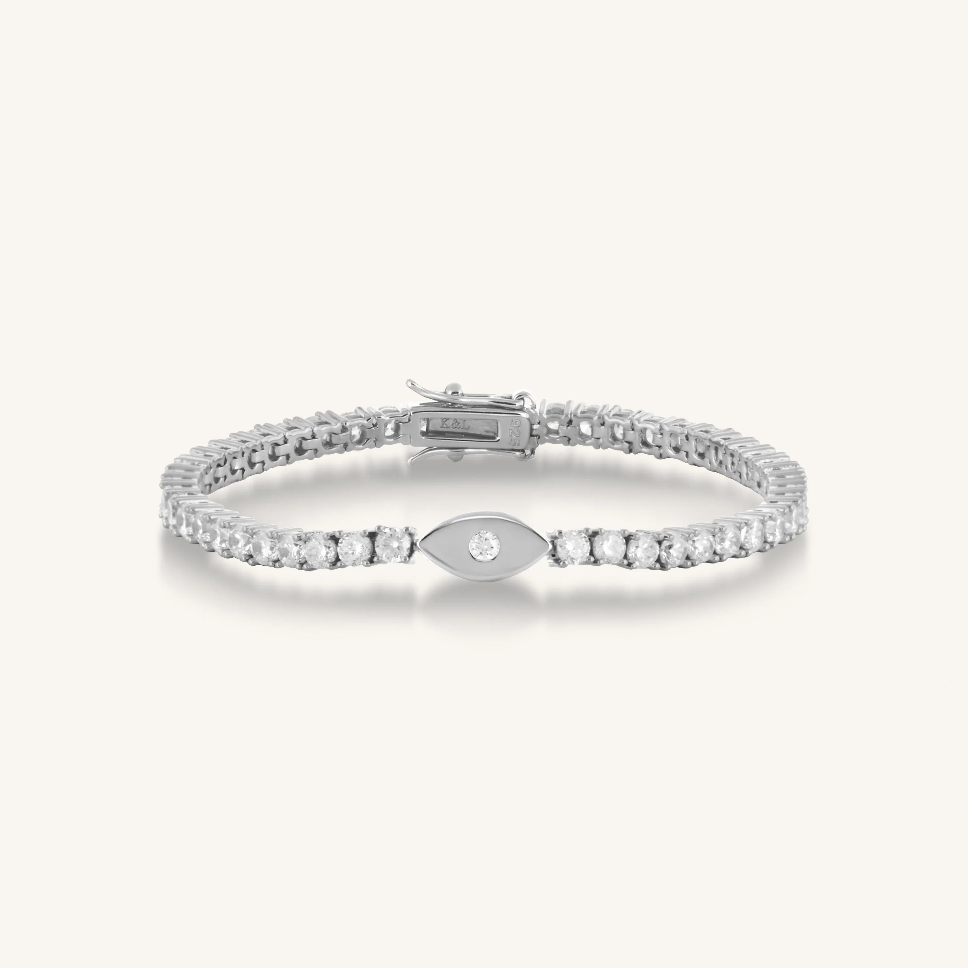 Elevated Vibrations Silver Tennis Bracelet