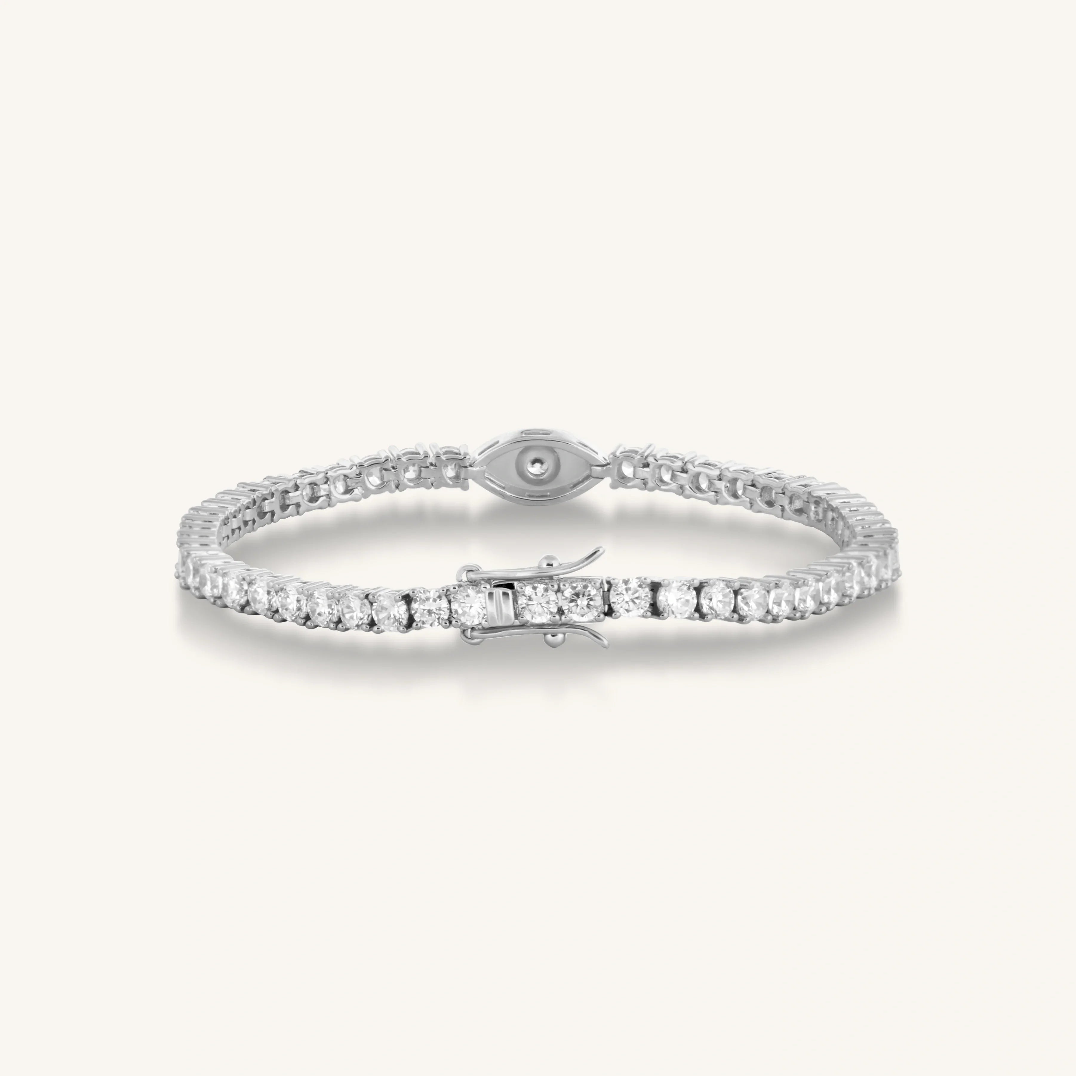 Elevated Vibrations Silver Tennis Bracelet