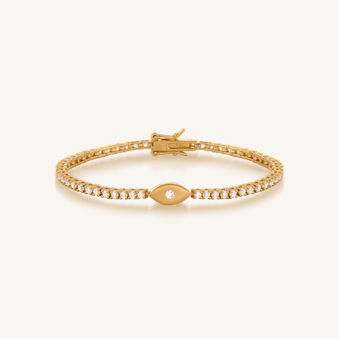 Hopeful Abundance Evil Eye Tennis Bracelet