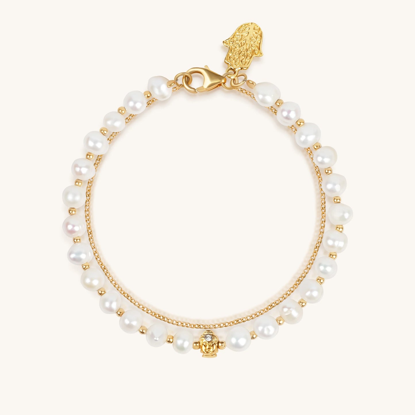 Awaken Joy Pearl Buddha Bracelet