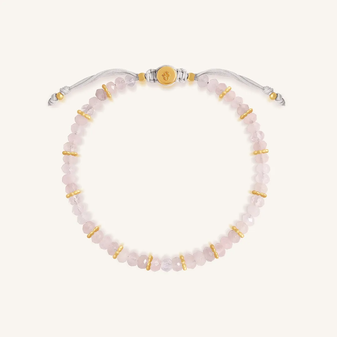 Energy of Love - Rose Quartz Drawstring Bracelet