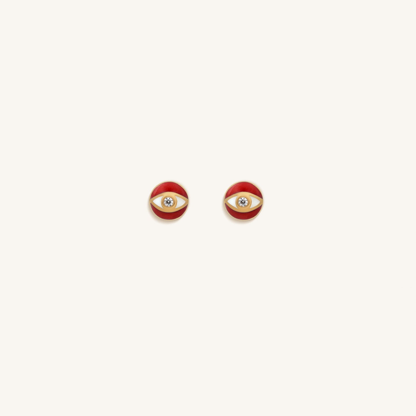 Protected Radiance Evil Eye Diamond Earrings