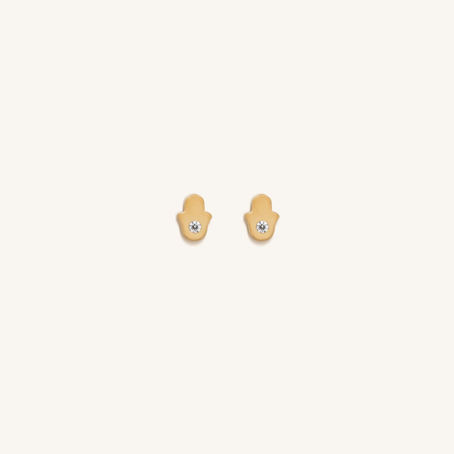 Peaceful Vibrations Diamond Hamsa Earrings