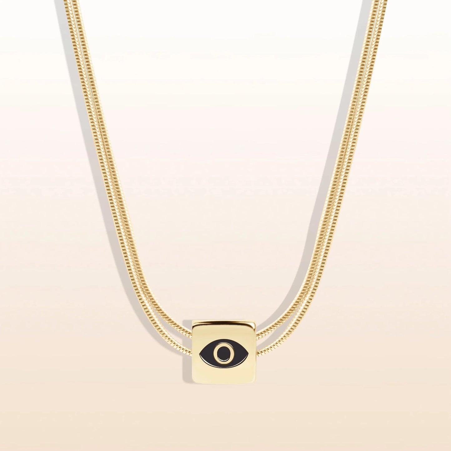 Protect & Balance - Mother of Pearl Evil Eye June Birthstone Necklace