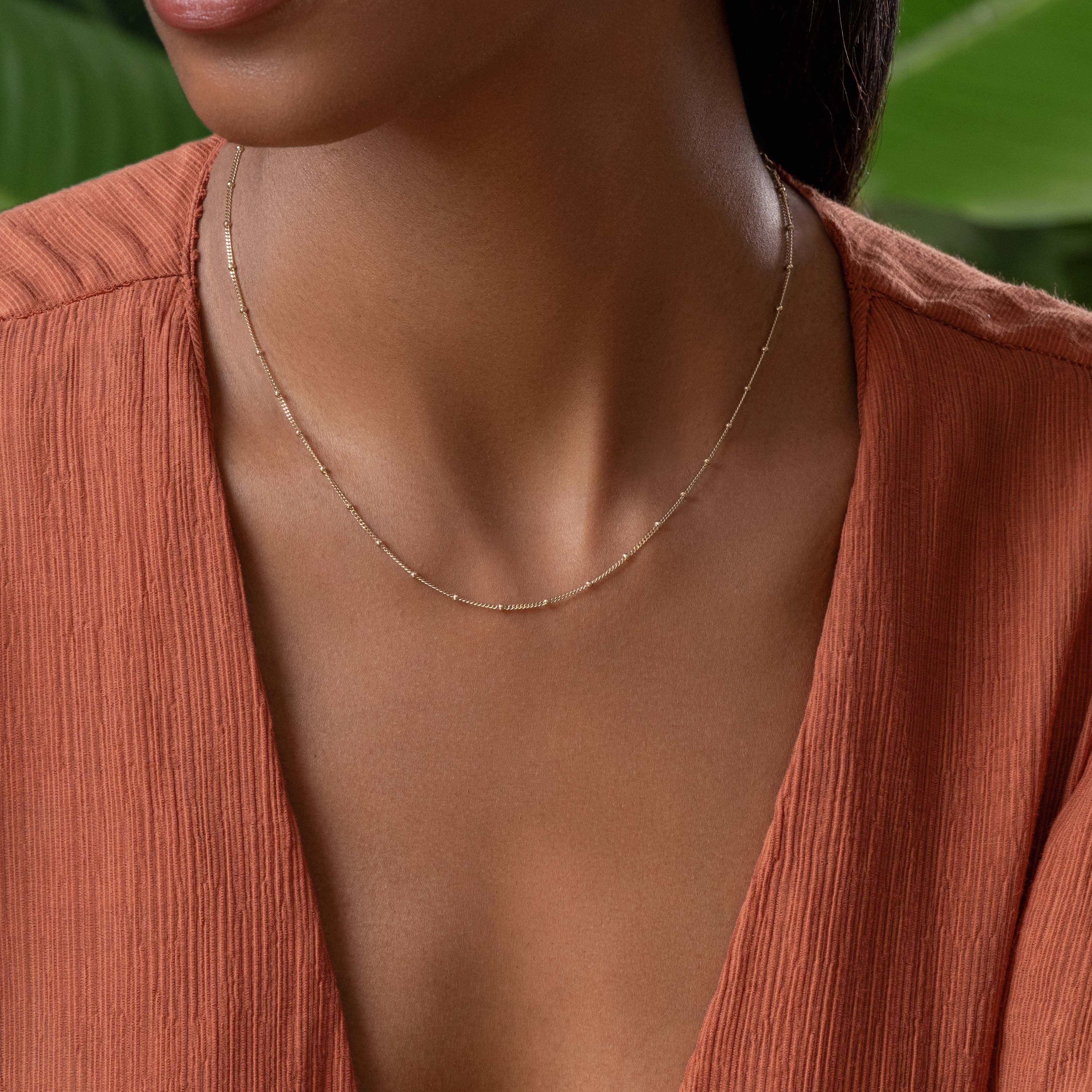 Endless Link - Diamond Cut Gold Necklace