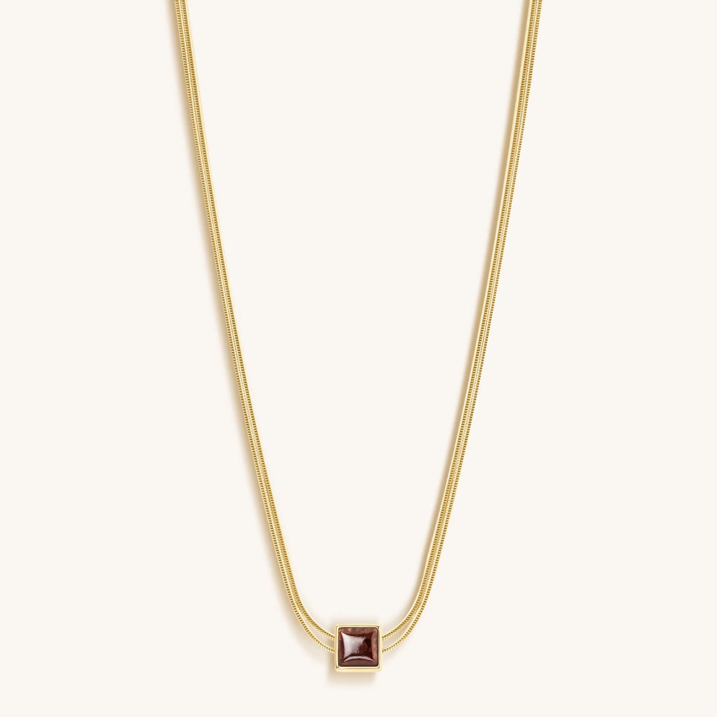Love & Cherish - Ruby Evil Eye July Birthstone Necklace