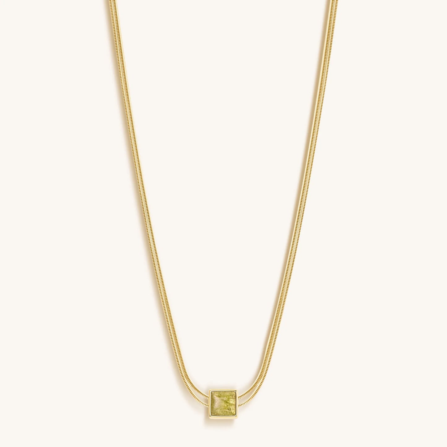 Motivate & Inspire - Peridot Evil Eye August Birthstone Necklace