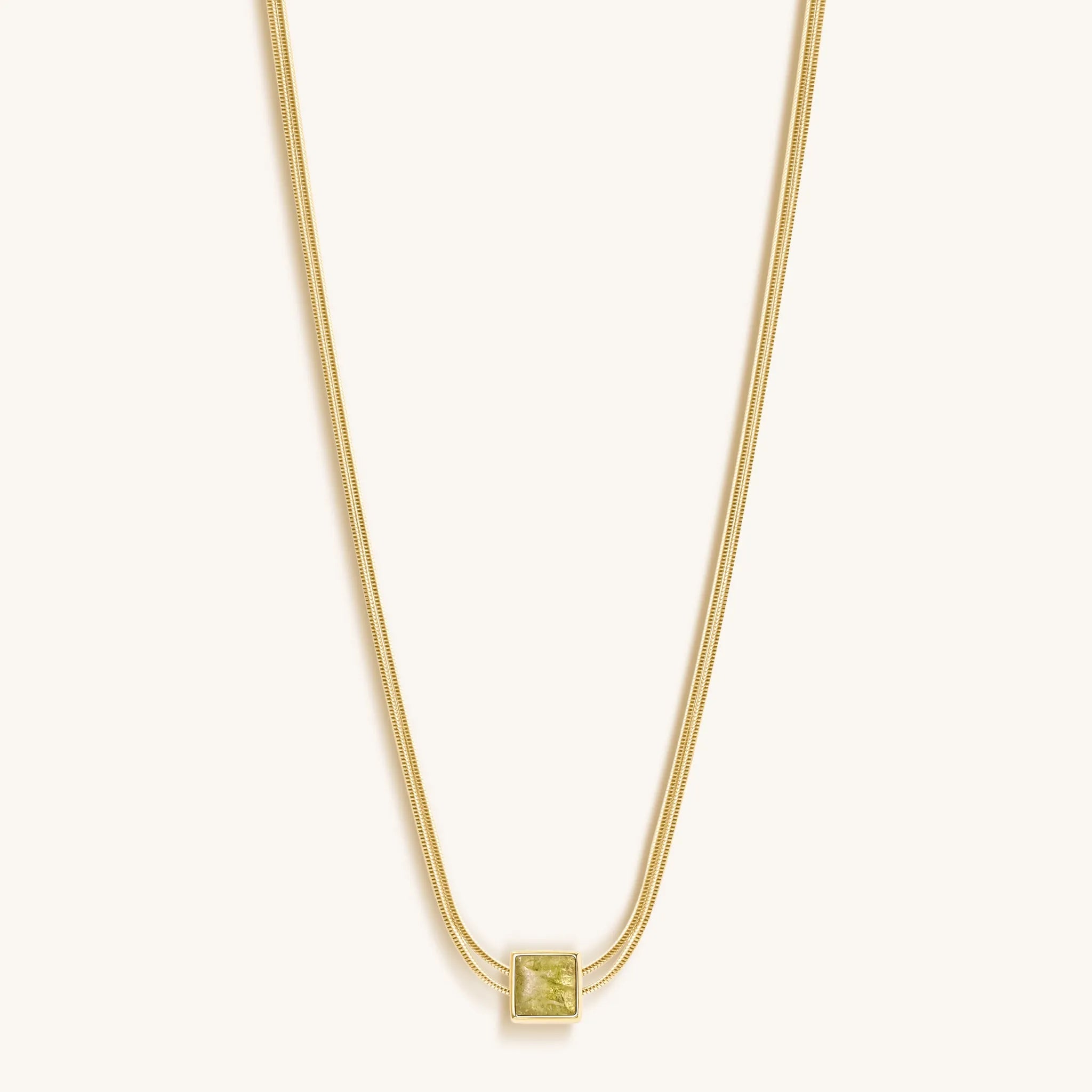 Motivate & Inspire - Peridot Evil Eye August Birthstone Necklace