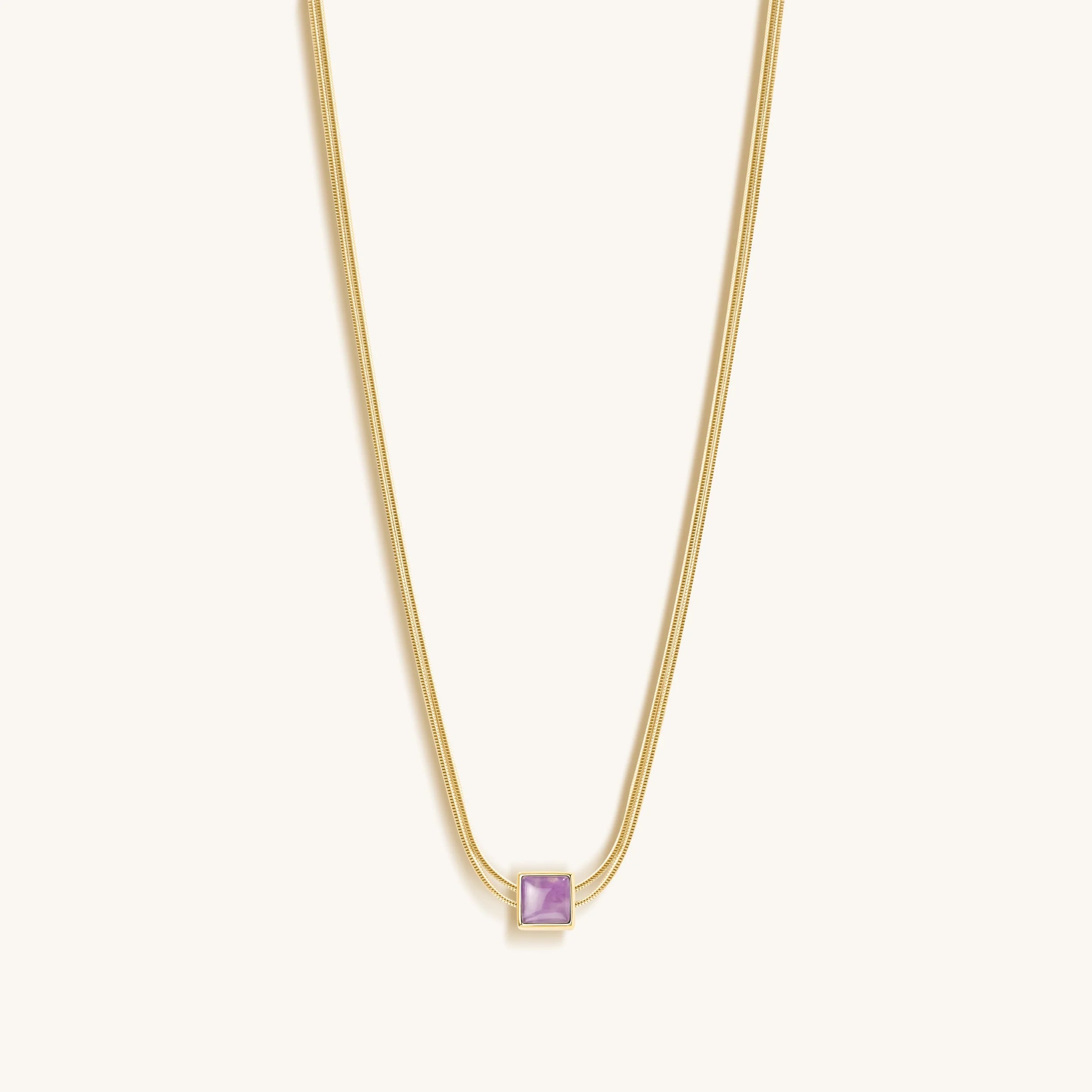 Imagine & Dream - Amethyst Evil Eye February Birthstone Necklace