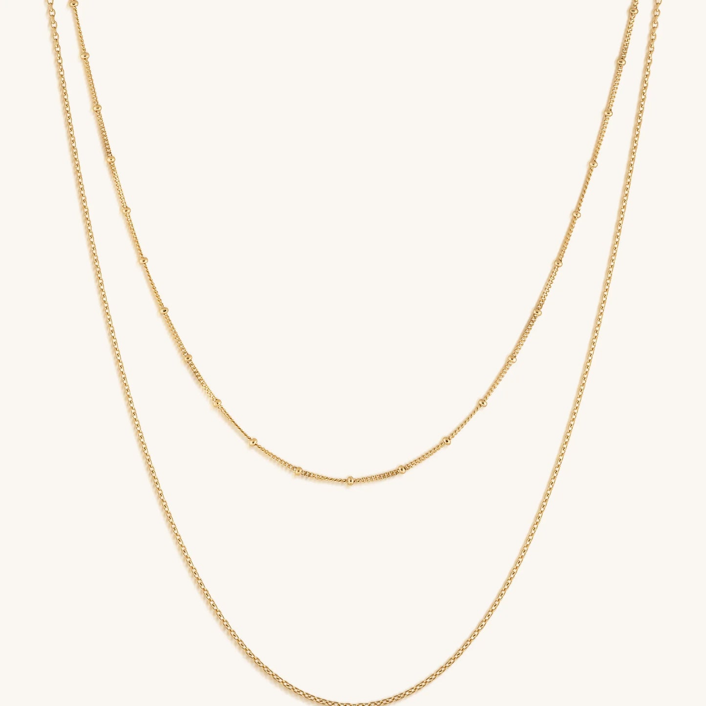 Golden Harmony - Double Chain Necklace