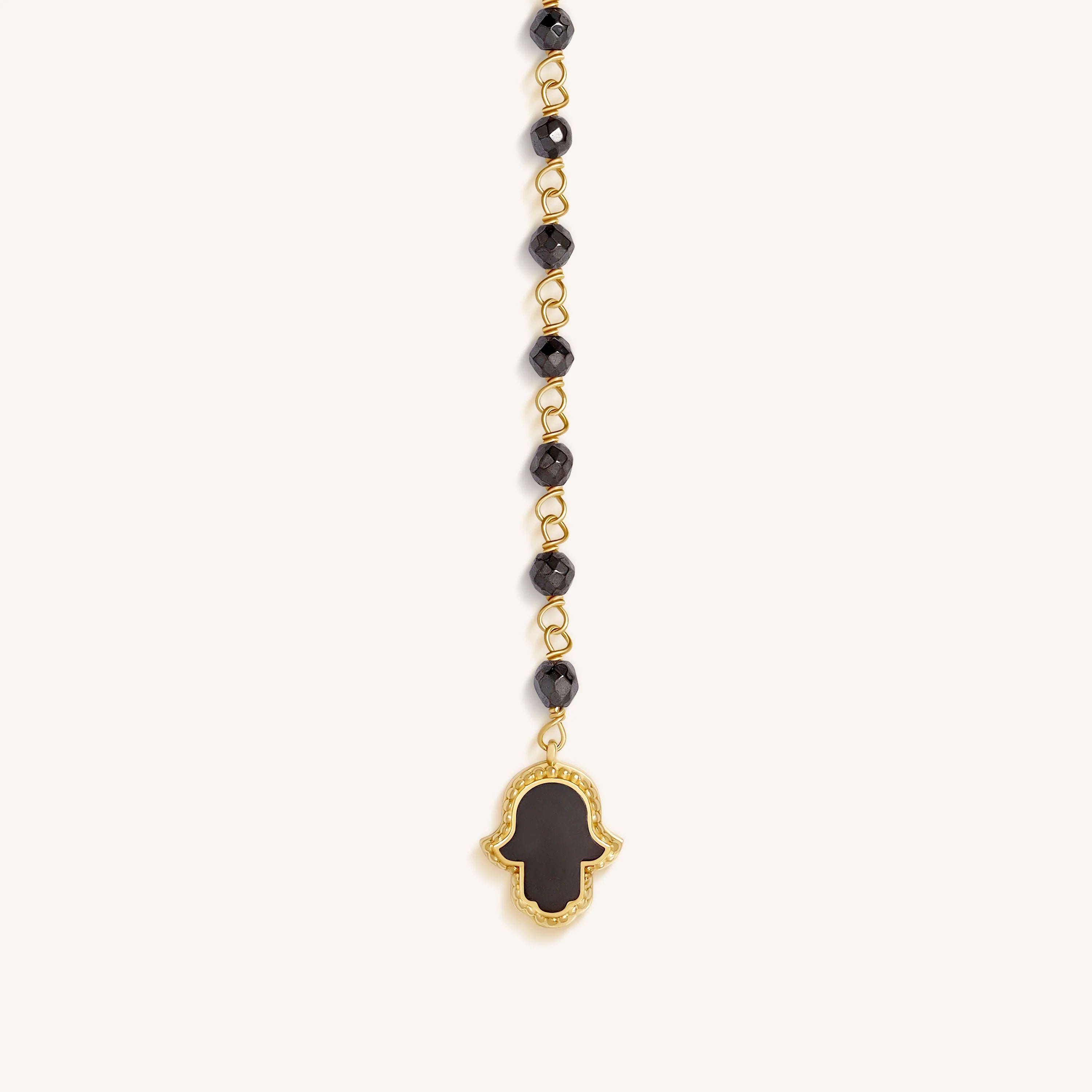 Celestial Ward Aquamarine & Hematite Necklace