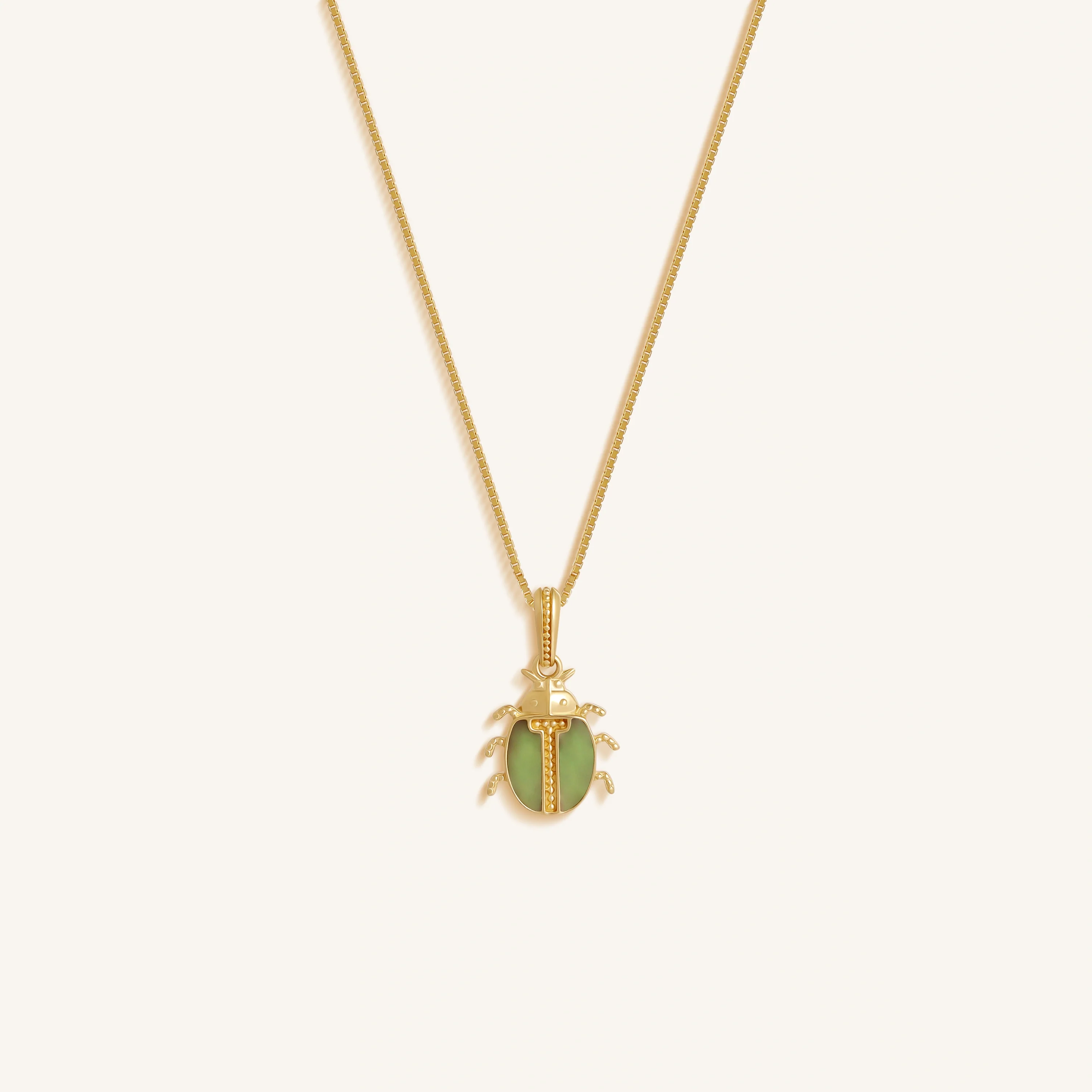 Ancient Keeper Jade Scarab Necklace
