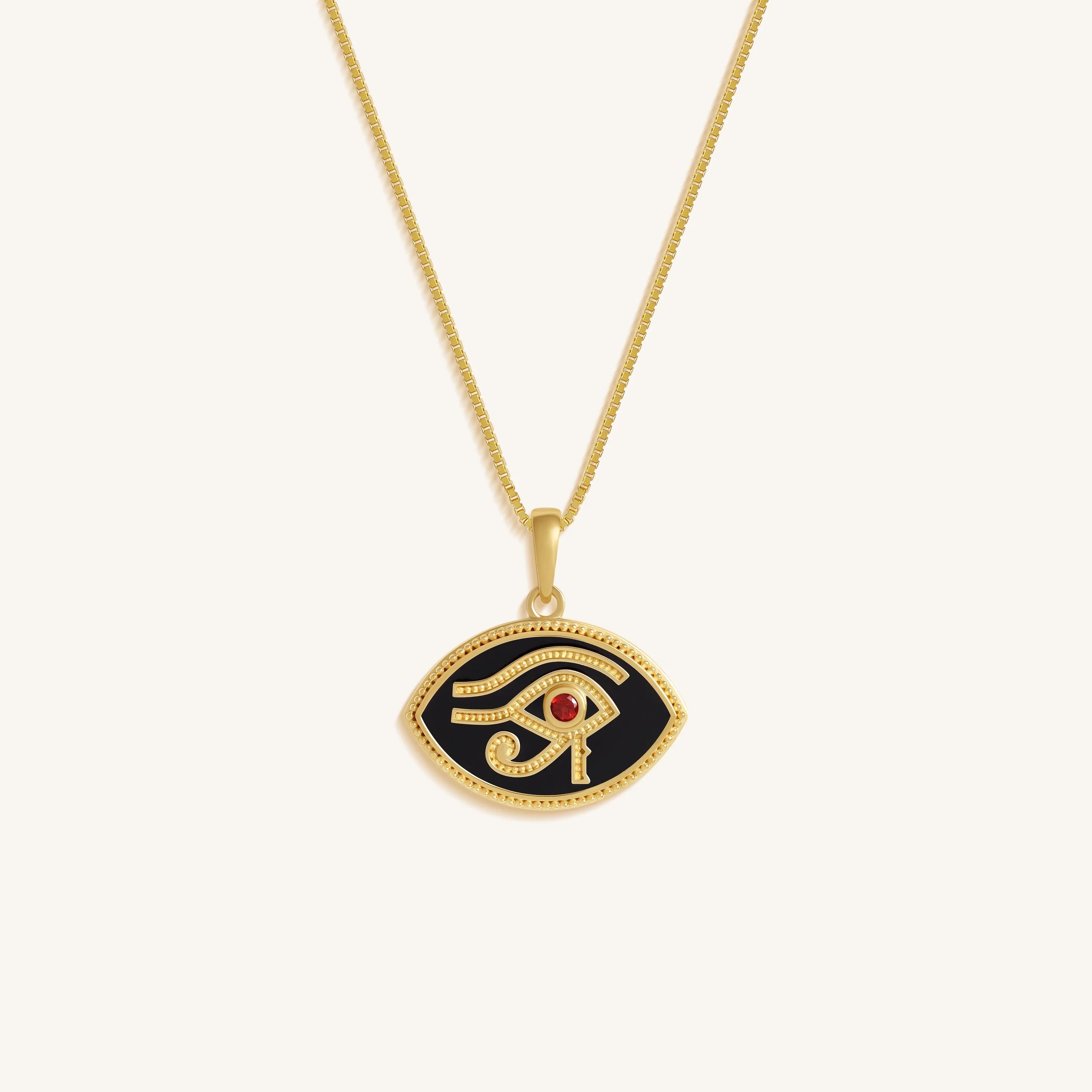 Radiant Vigil Eye of Horus Necklace