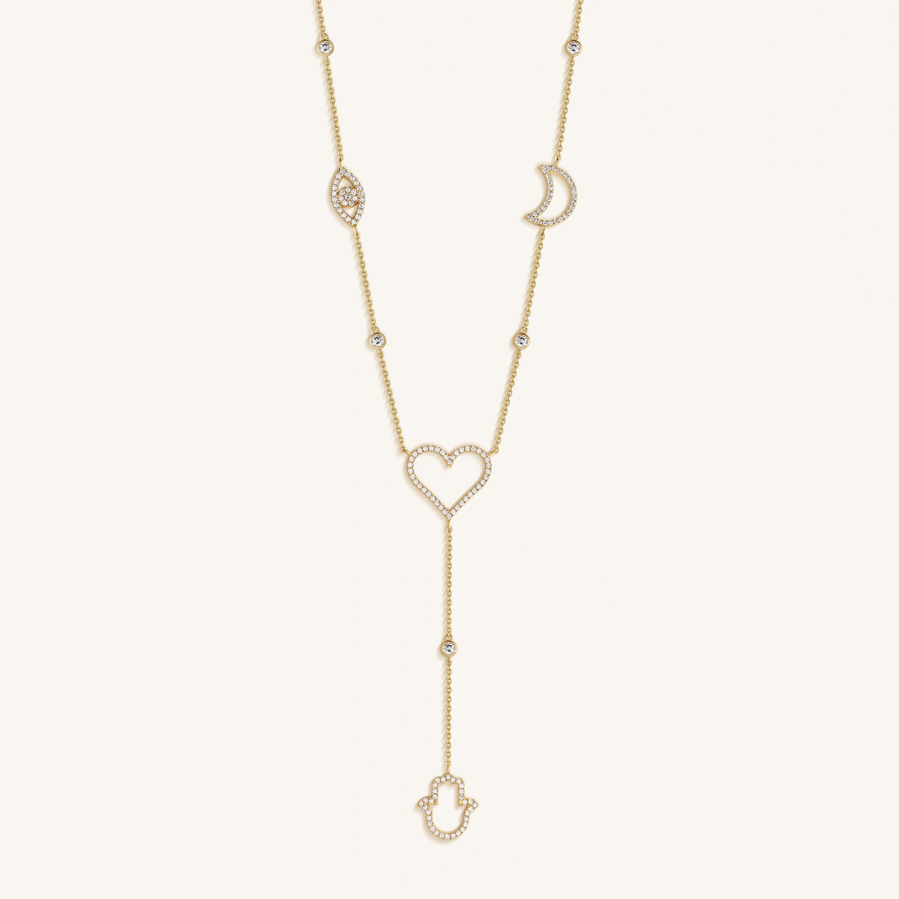 Radiant Harmony Multi-Charm Necklace