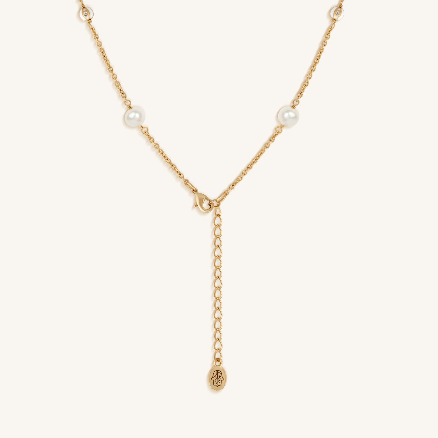 Spiritual Masterpiece Evil Eye Pearl Necklace