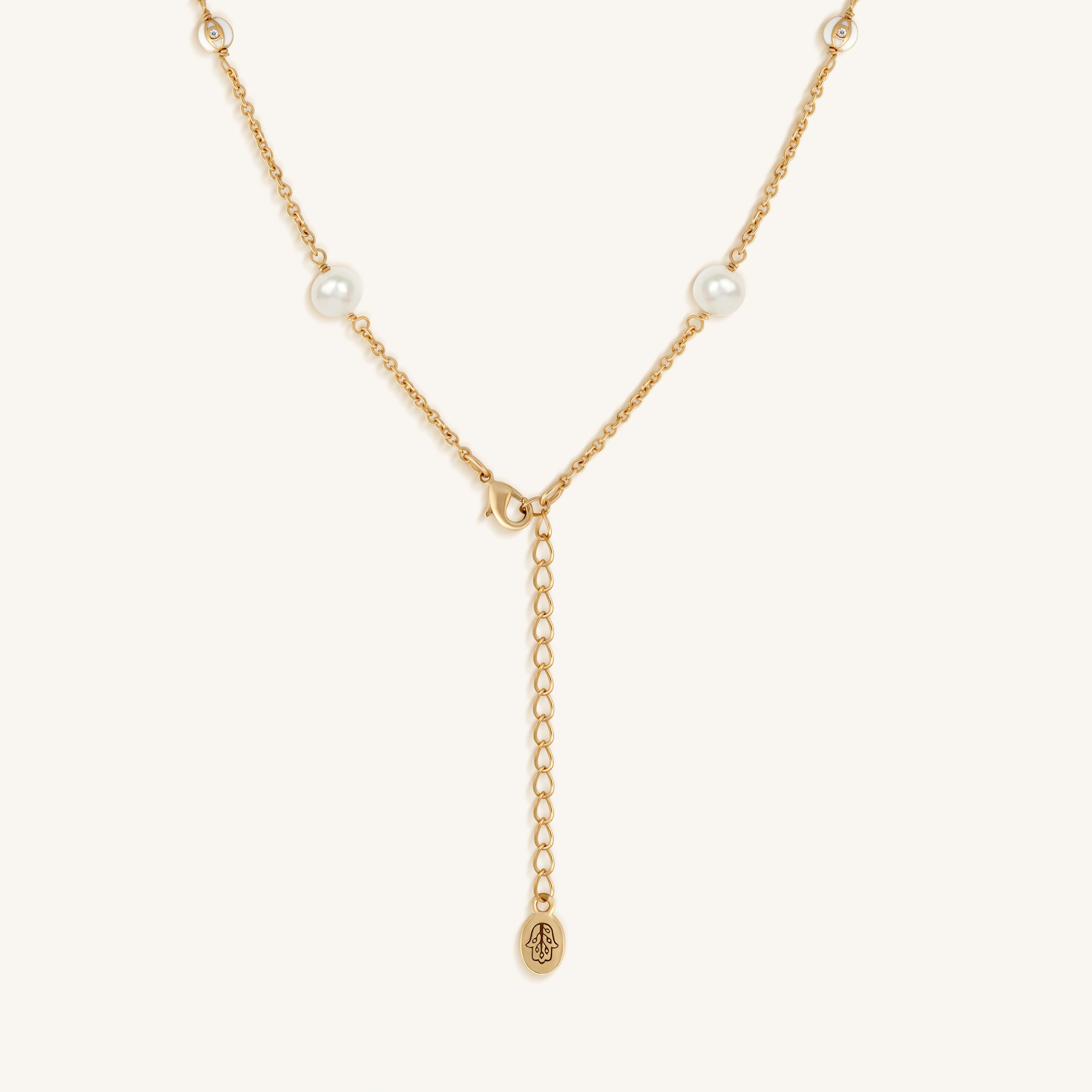 Spiritual Masterpiece Evil Eye Pearl Necklace