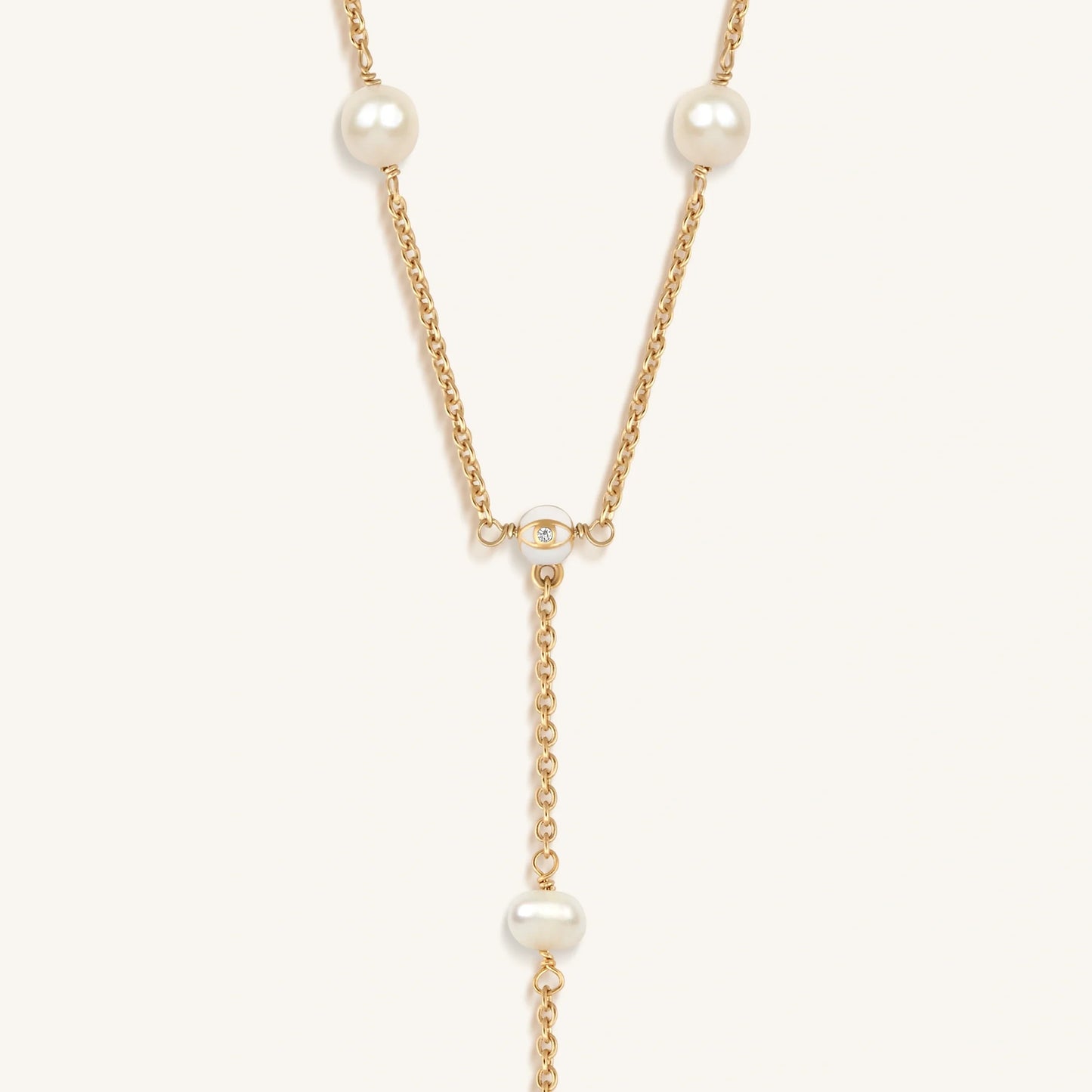 Spiritual Masterpiece Evil Eye Pearl Necklace