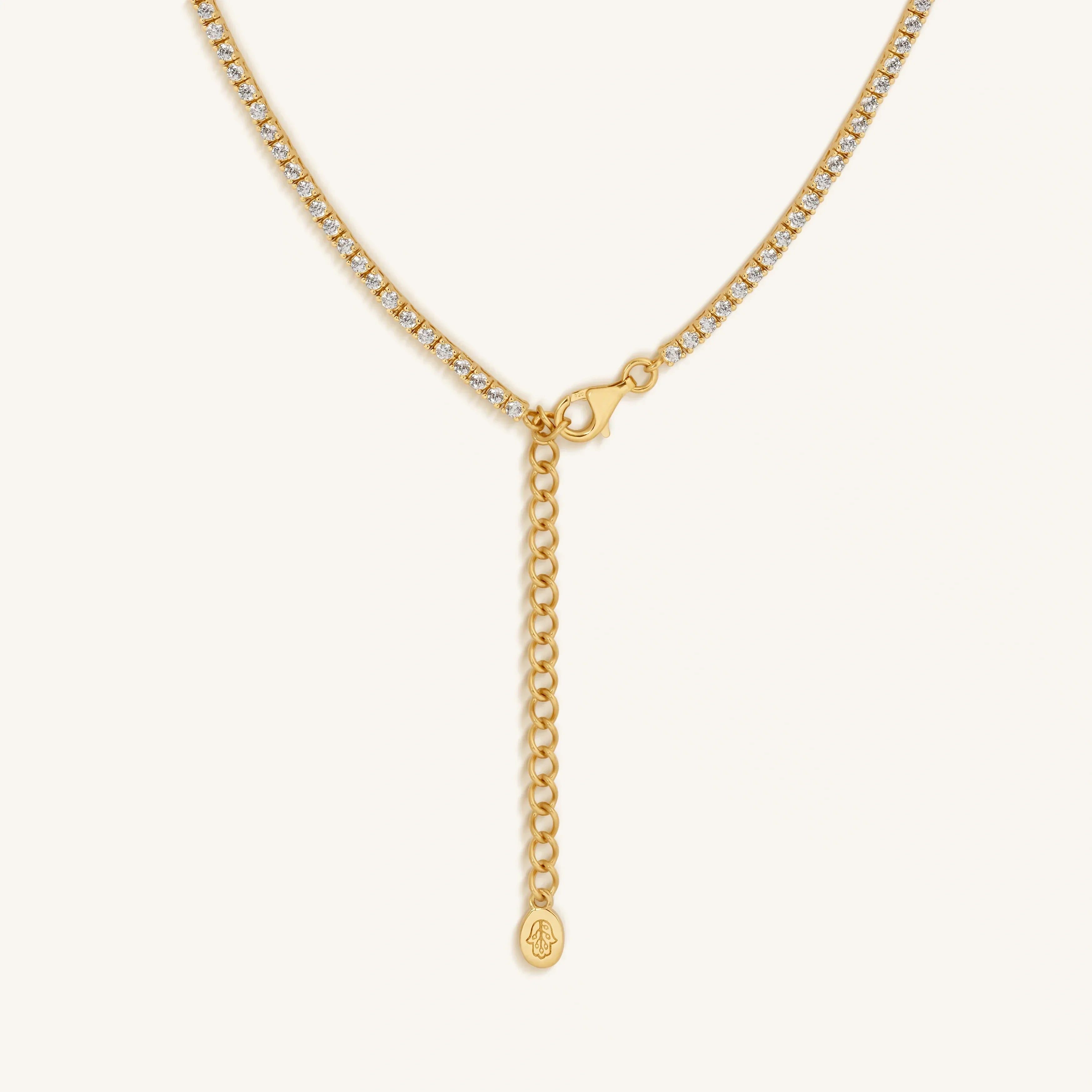 Gracefully Abundant Evil Eye Tennis Necklace