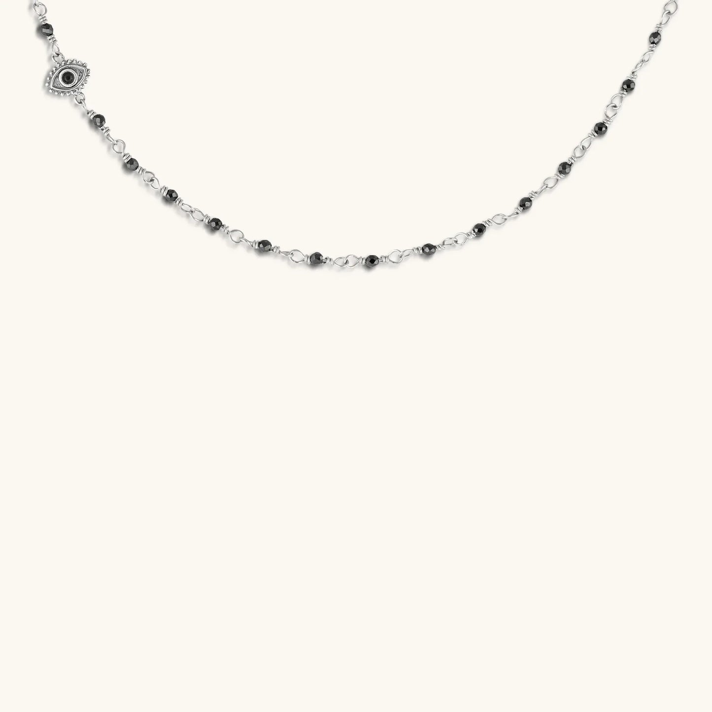 Harmony Guardian - Hematite Evil Eye Necklace