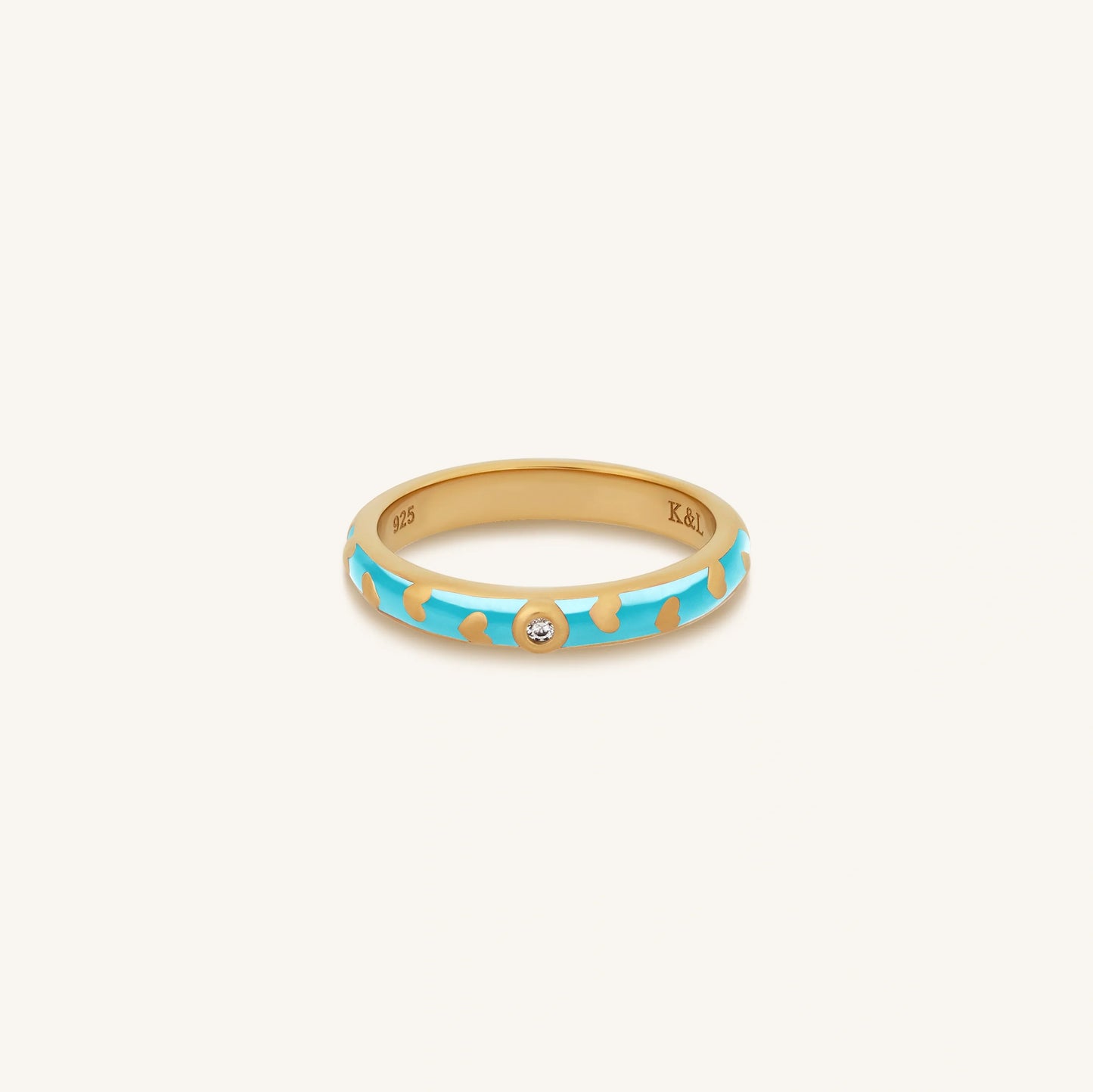 Illuminated Love Gold Hearts Ring