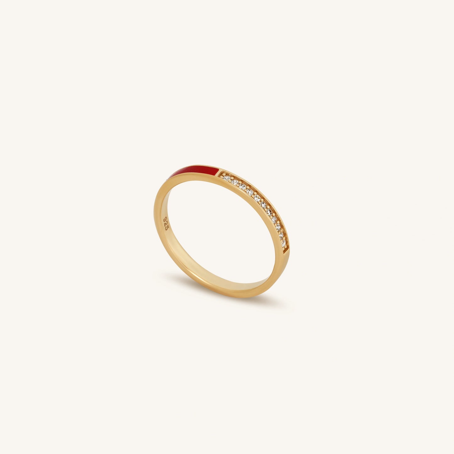 Connected Spirit Gold Red Ring
