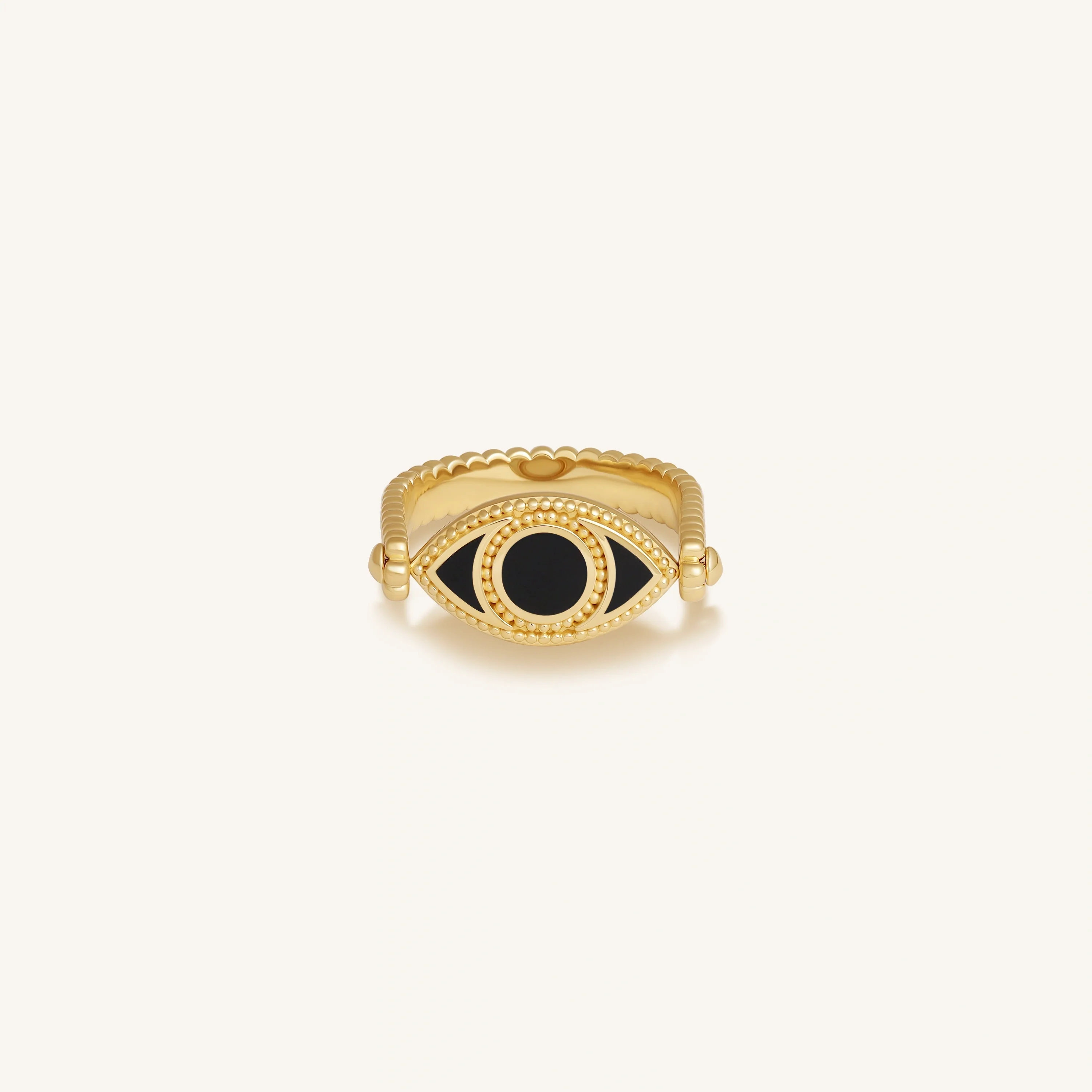 Calm Protection Evil Eye Gold Ring
