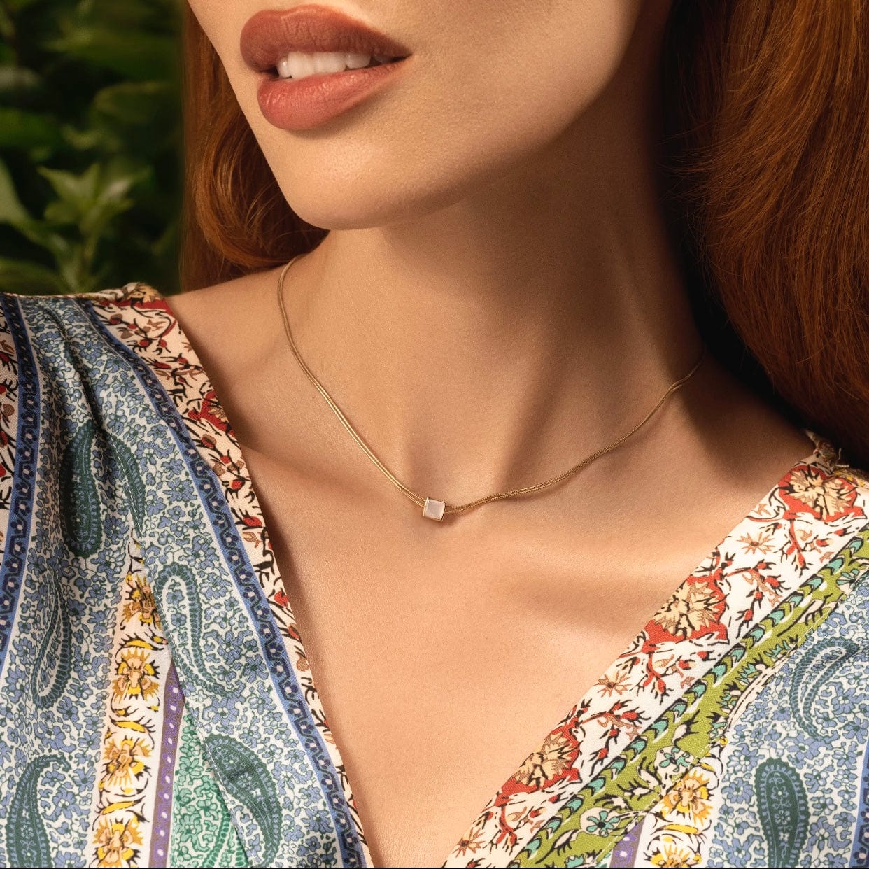 Protect & Balance - Mother of Pearl Evil Eye June Birthstone Necklace