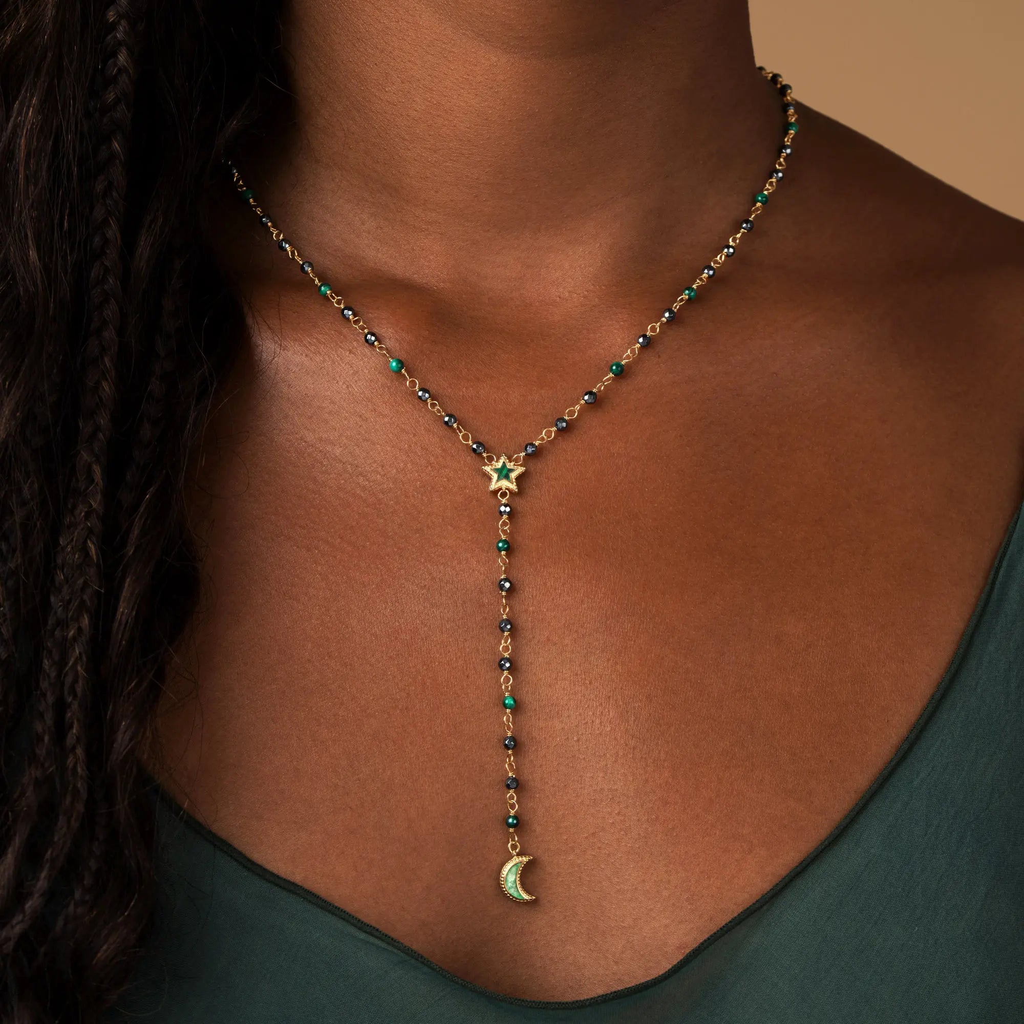 Moonlit Serenity Moon & Star Necklace