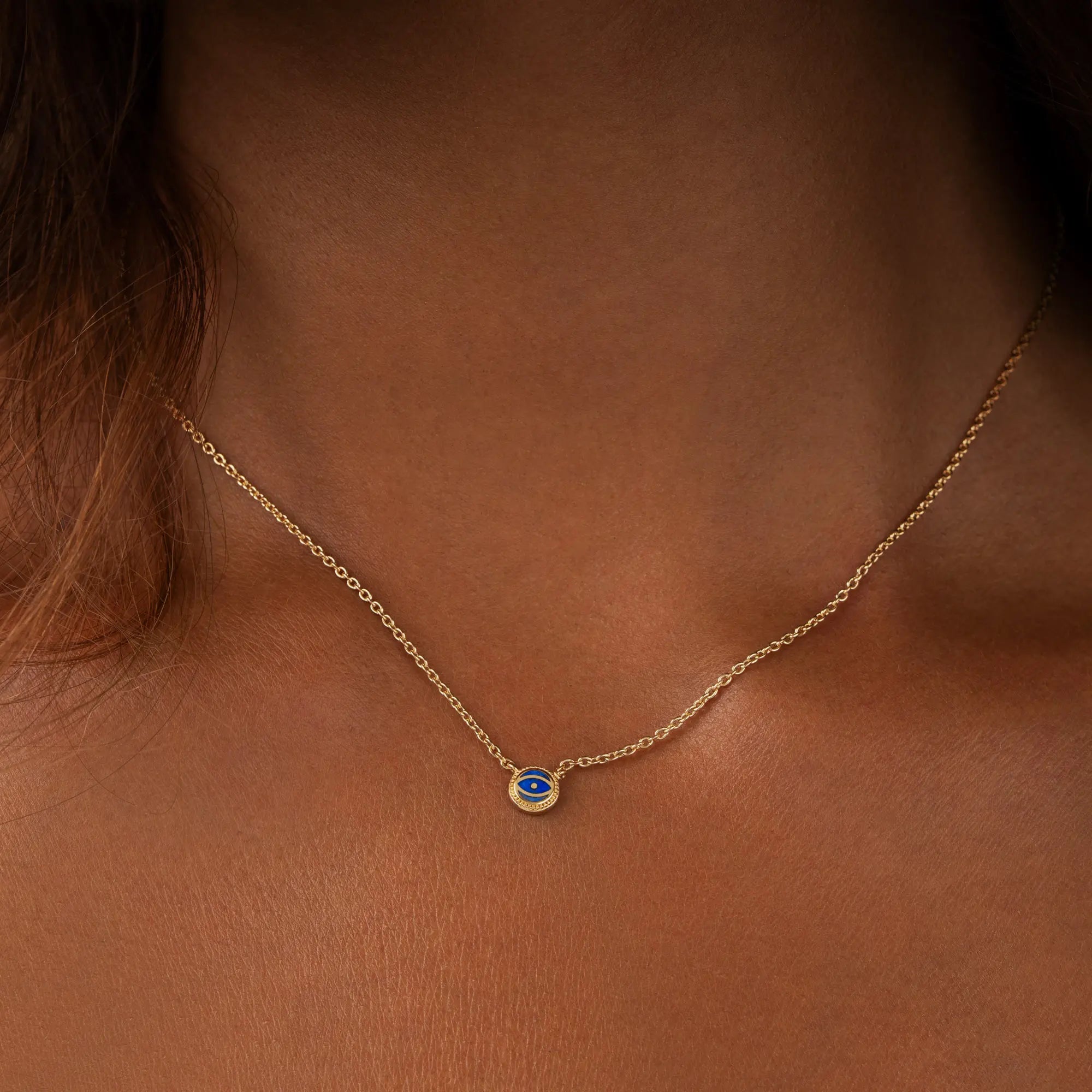 Midnight Horizon - Lapis September Birthstone Gold Necklace