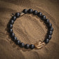 Celebrate Life - Matte Onyx Skull Charm Bracelet