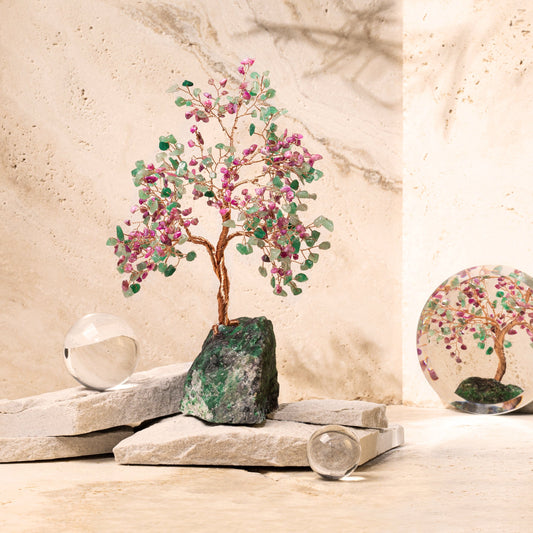 Divine Inspiration - Tourmaline & Jade Feng Shui Tree