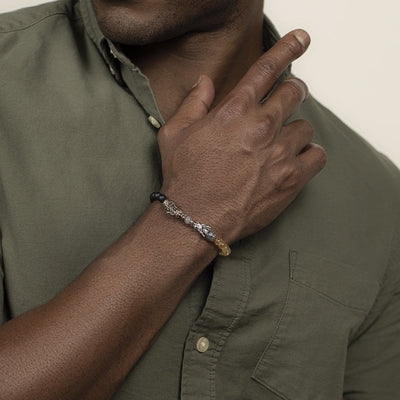 Supreme Being - Multi Stone Dragon Bracelet
