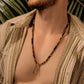 Fearless Spirit - 3 Symbol Tiger's Eye Onyx Necklace